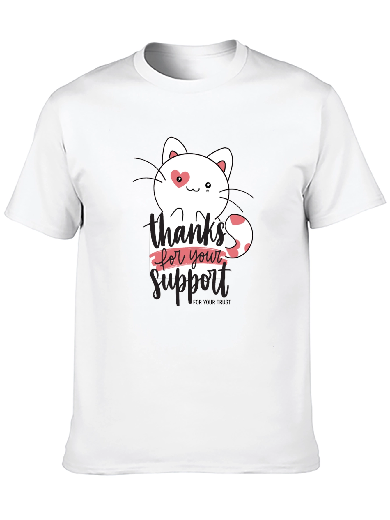 Thanks For Your Support Cat T-Shirt