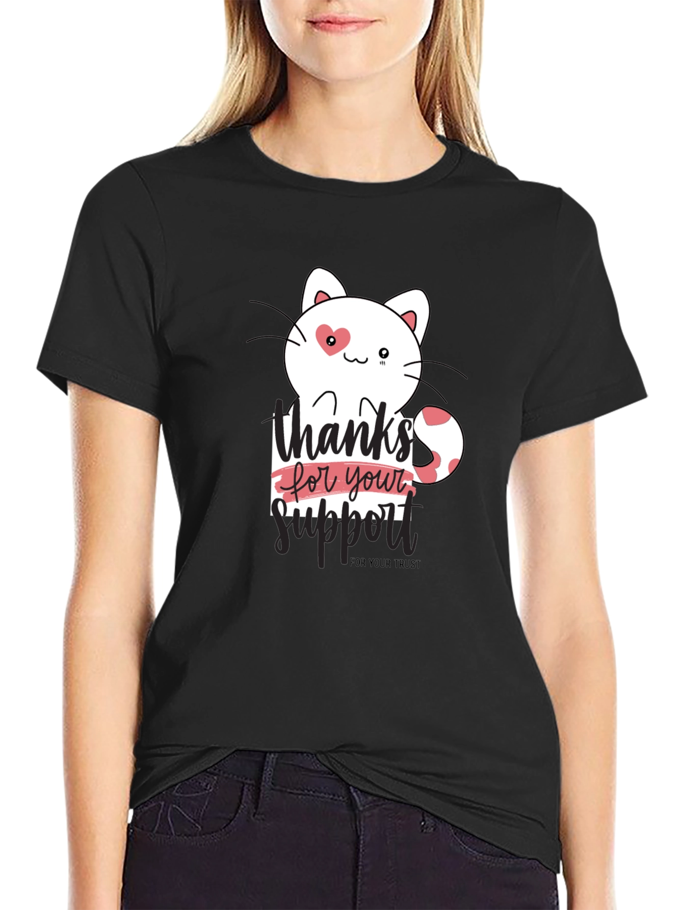 Thanks For Your Support Cat T-Shirt