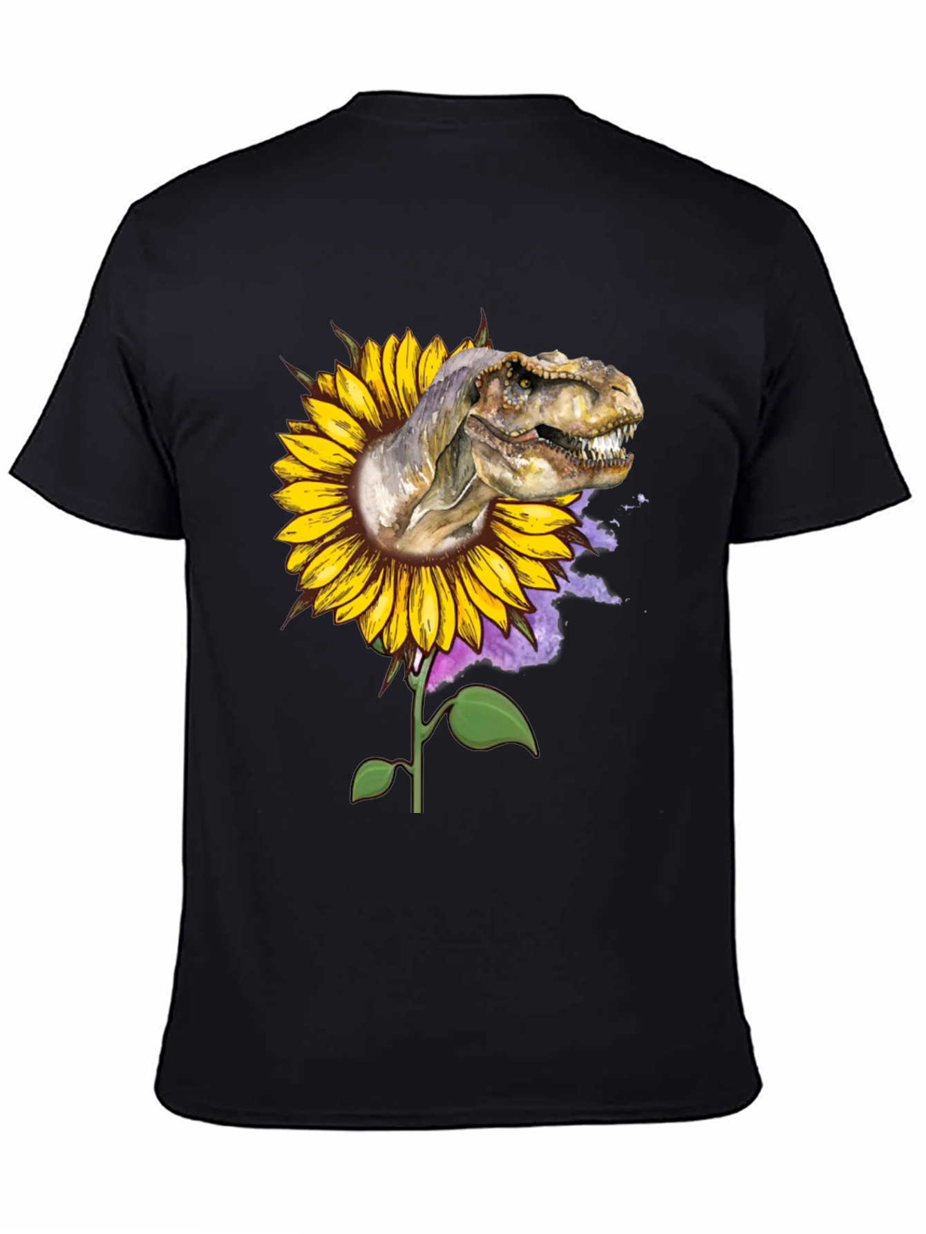 Dinosaur Sunflower Graphic Tee