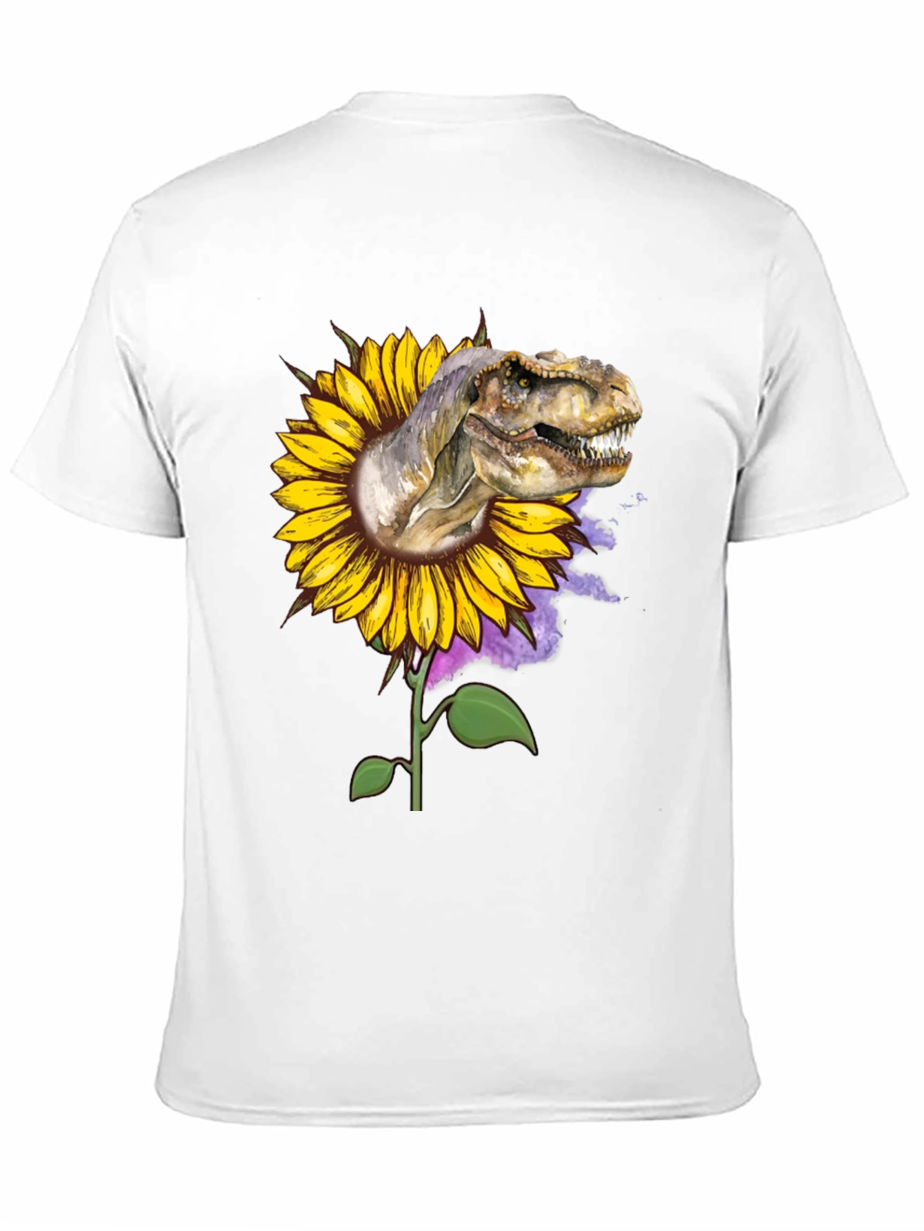 Dinosaur Sunflower Graphic Tee