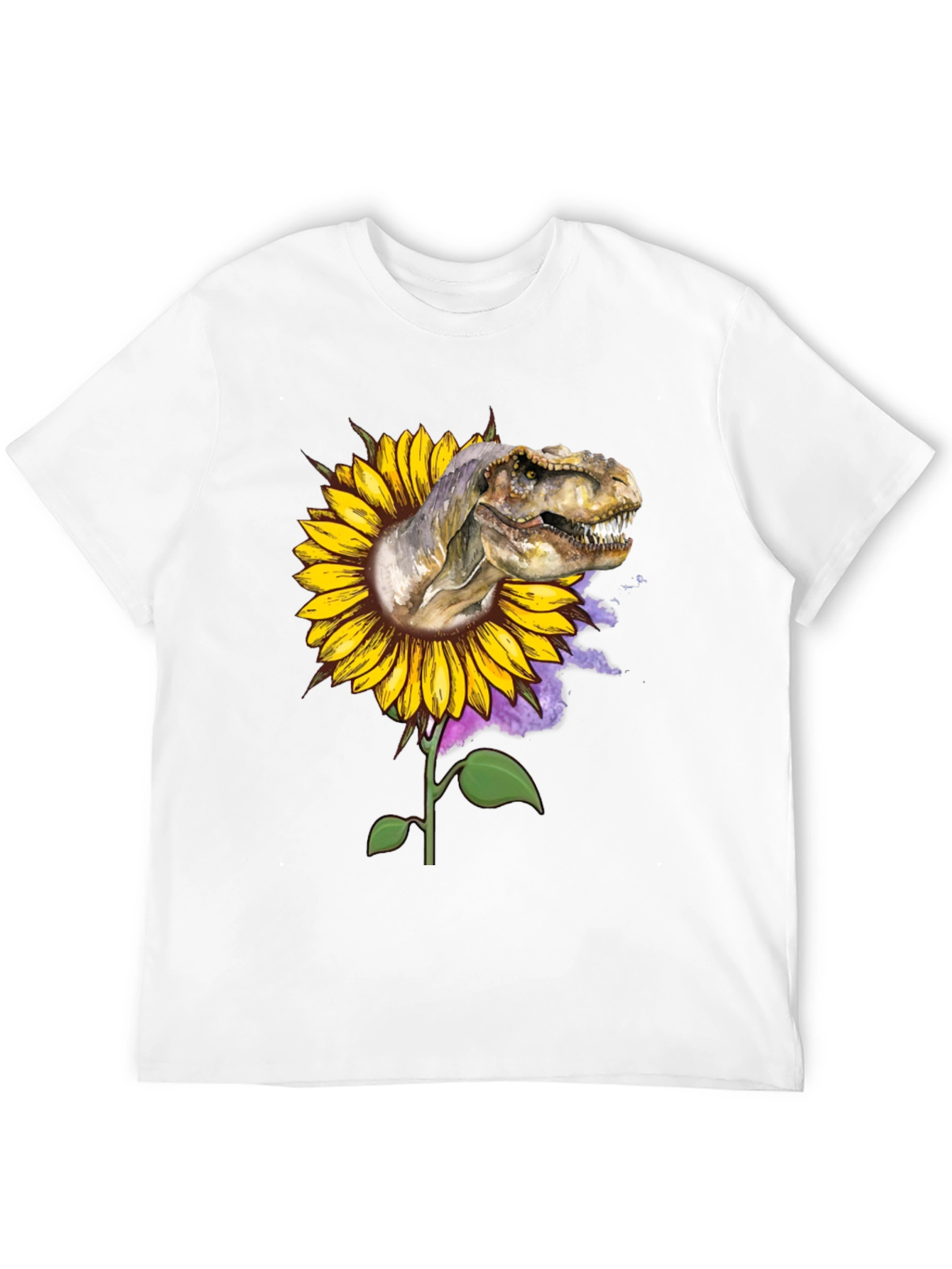 Dinosaur Sunflower Graphic Tee