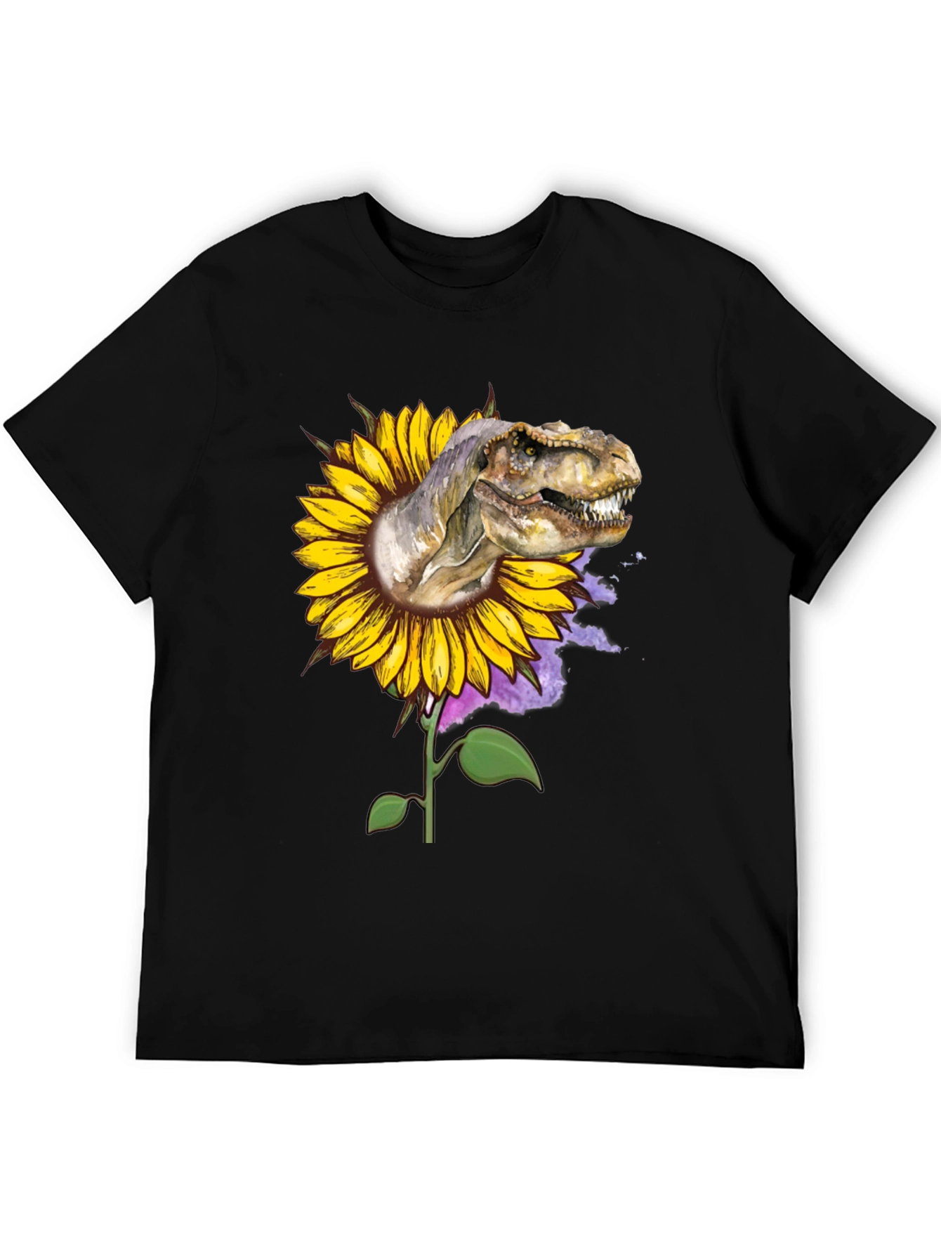 Dinosaur Sunflower Graphic Tee