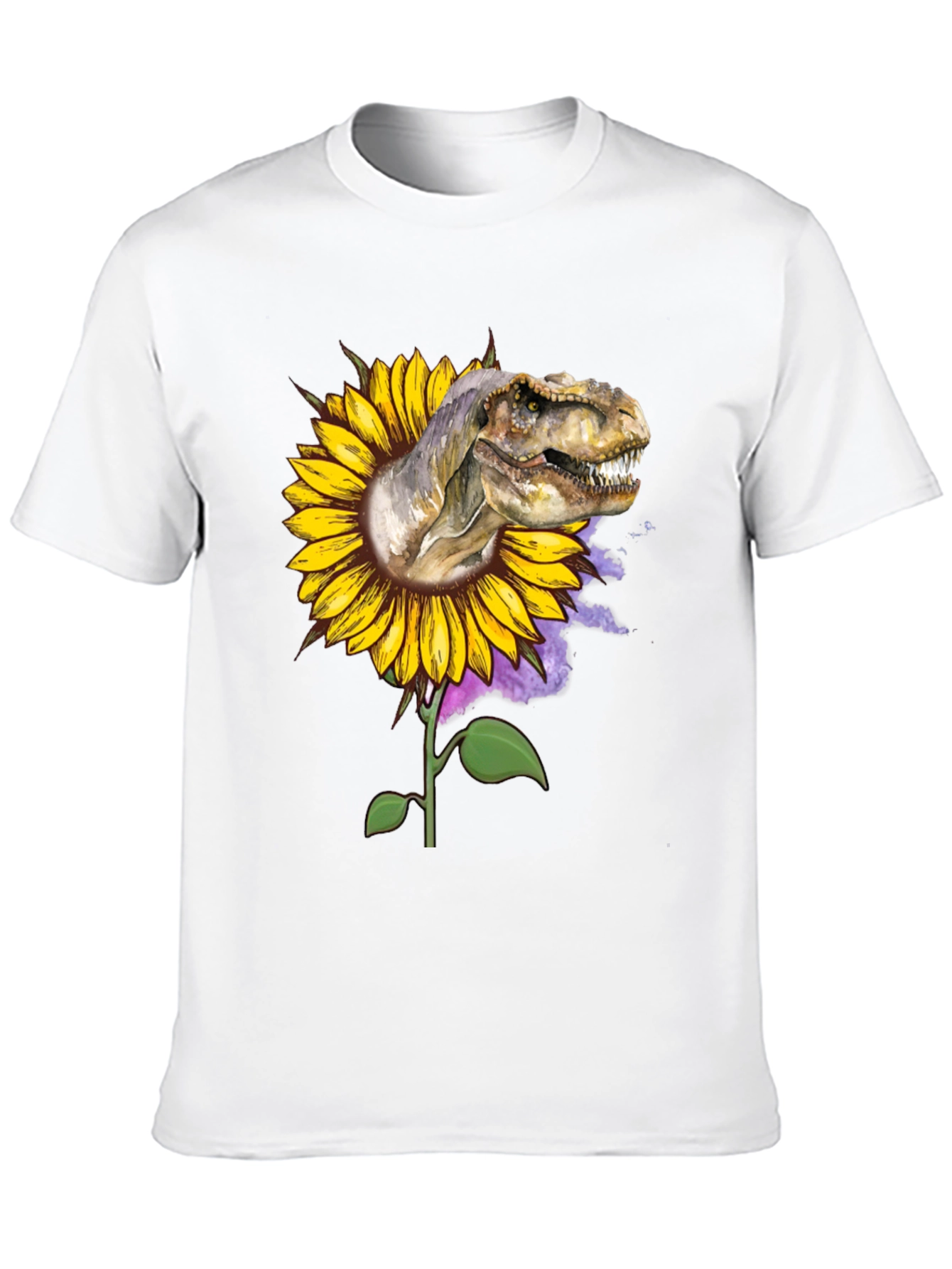Dinosaur Sunflower Graphic Tee