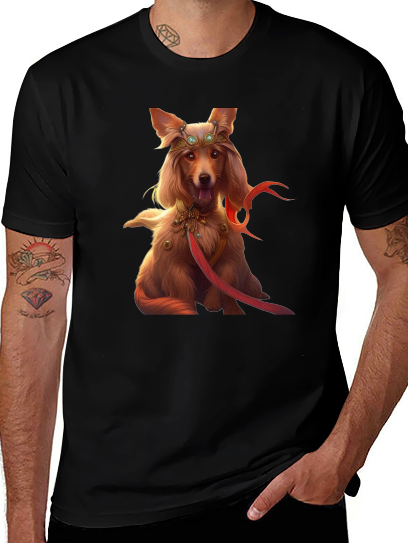Dog King T-Shirt - Unique Graphic Tee
