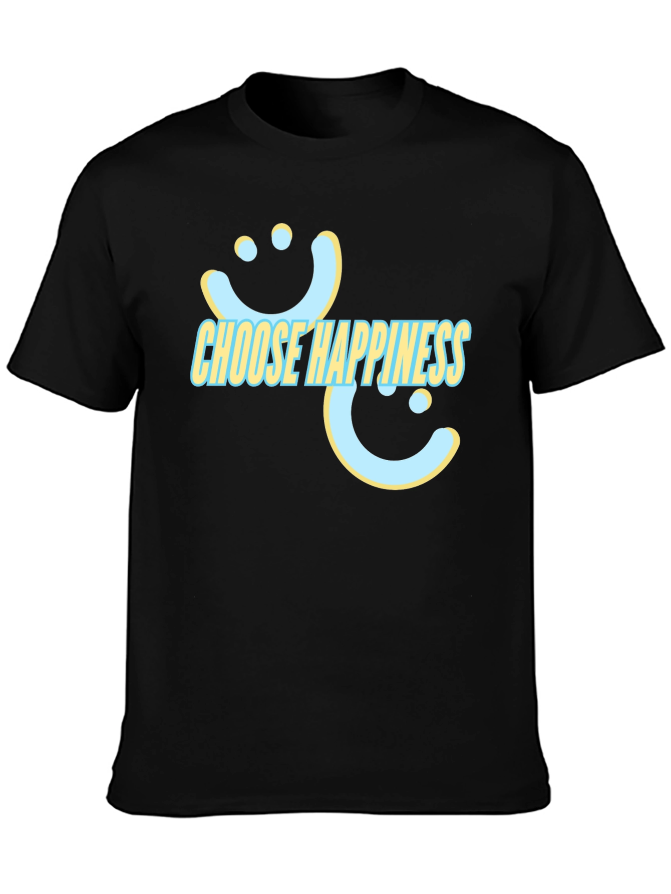 Choose Happiness T-Shirt - Graphic Print Tee