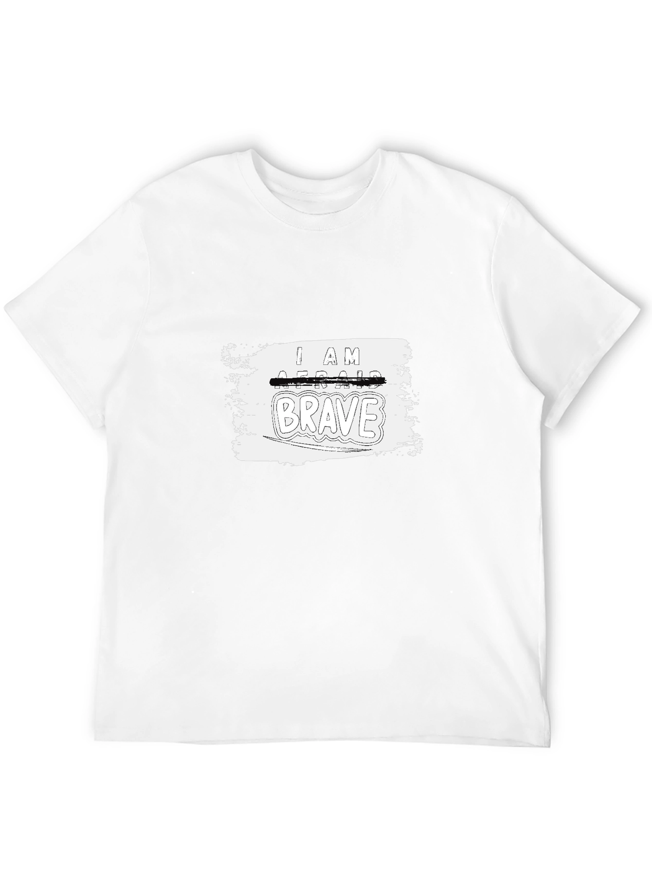 I Am Brave Graphic Tee - Black