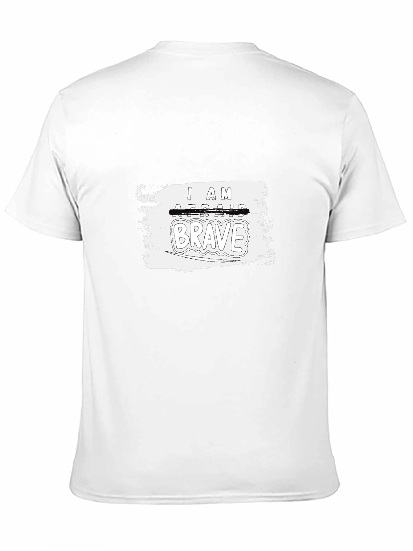 I Am Brave Graphic Tee - Black