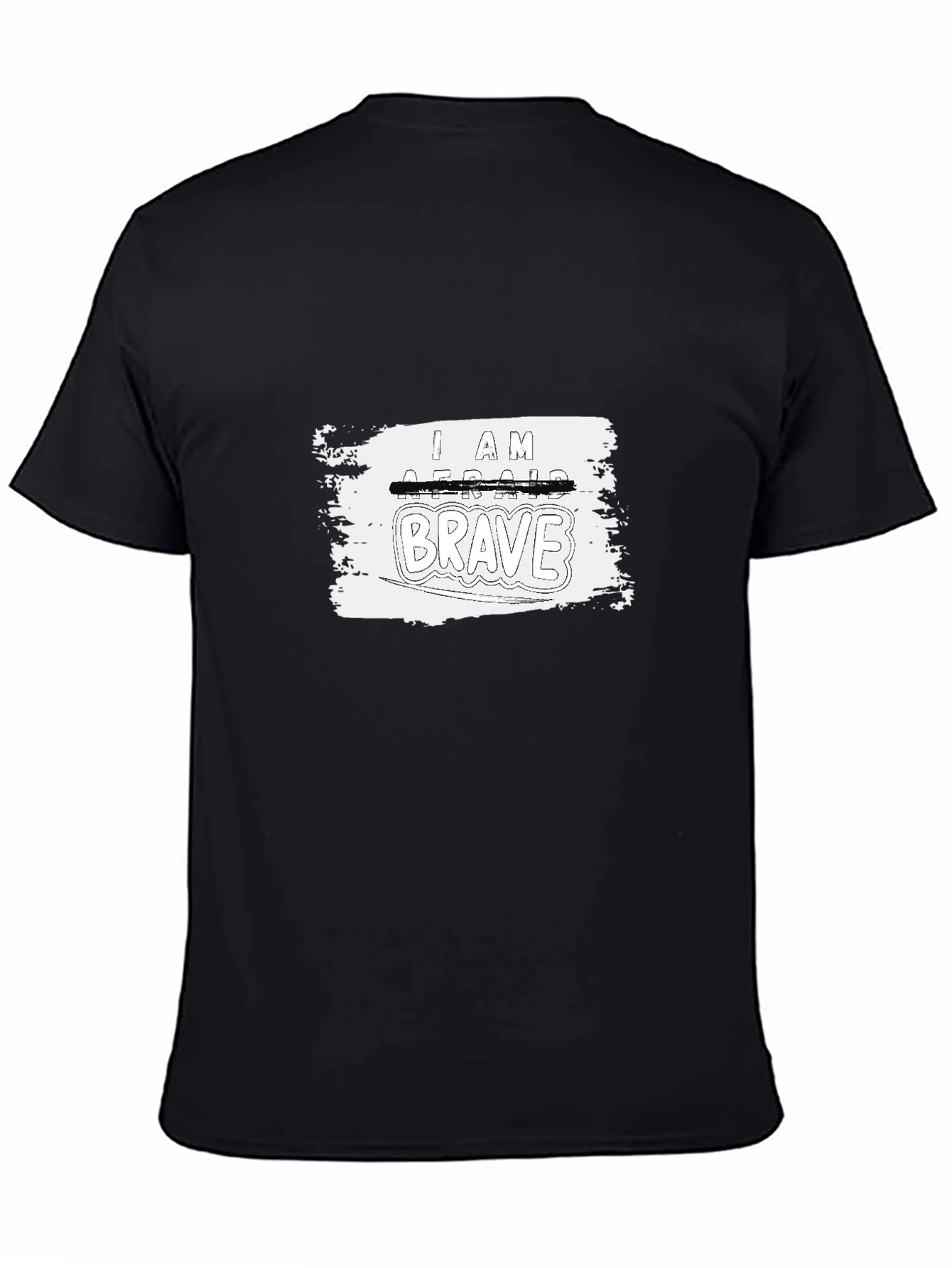 I Am Brave Graphic Tee - Black