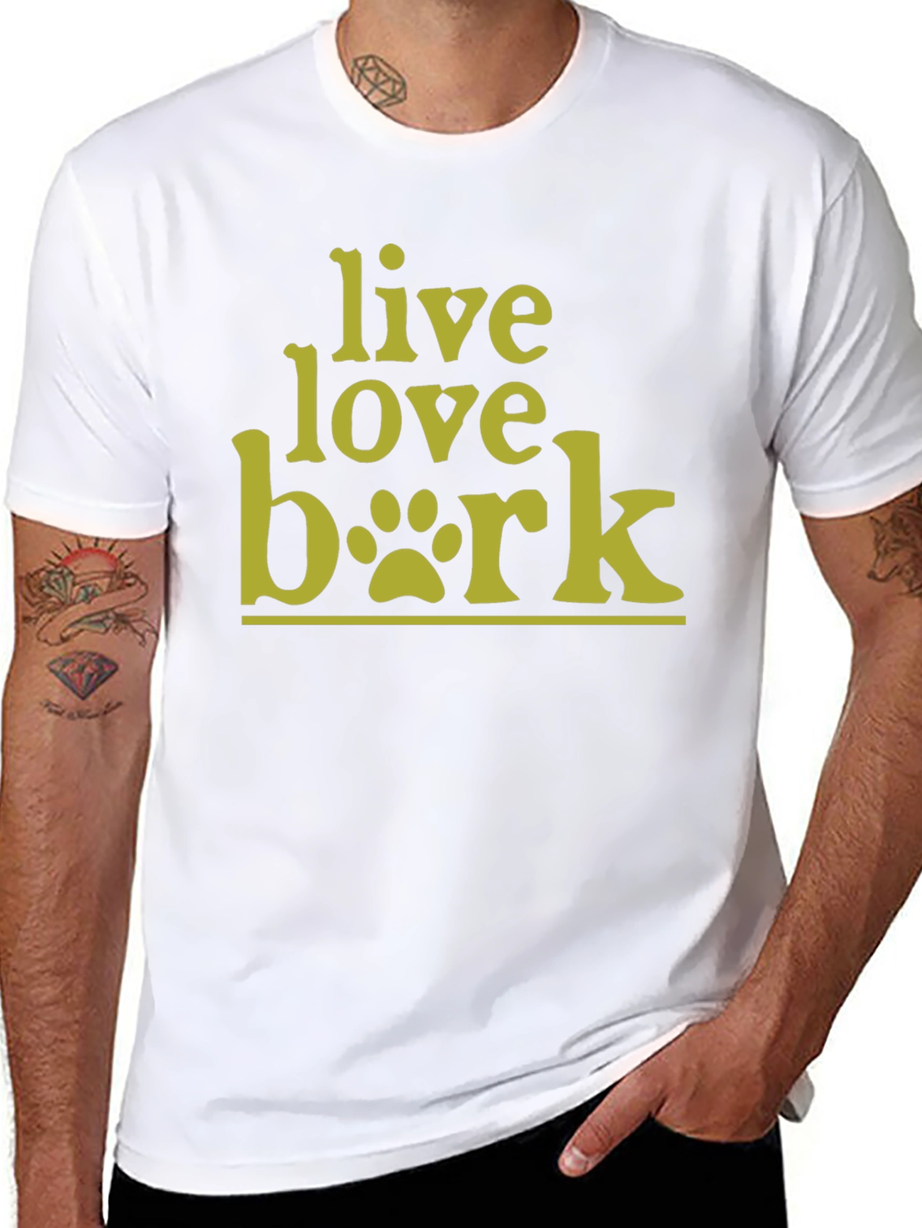 Live Love Bark T-Shirt - Dog Lover Tee