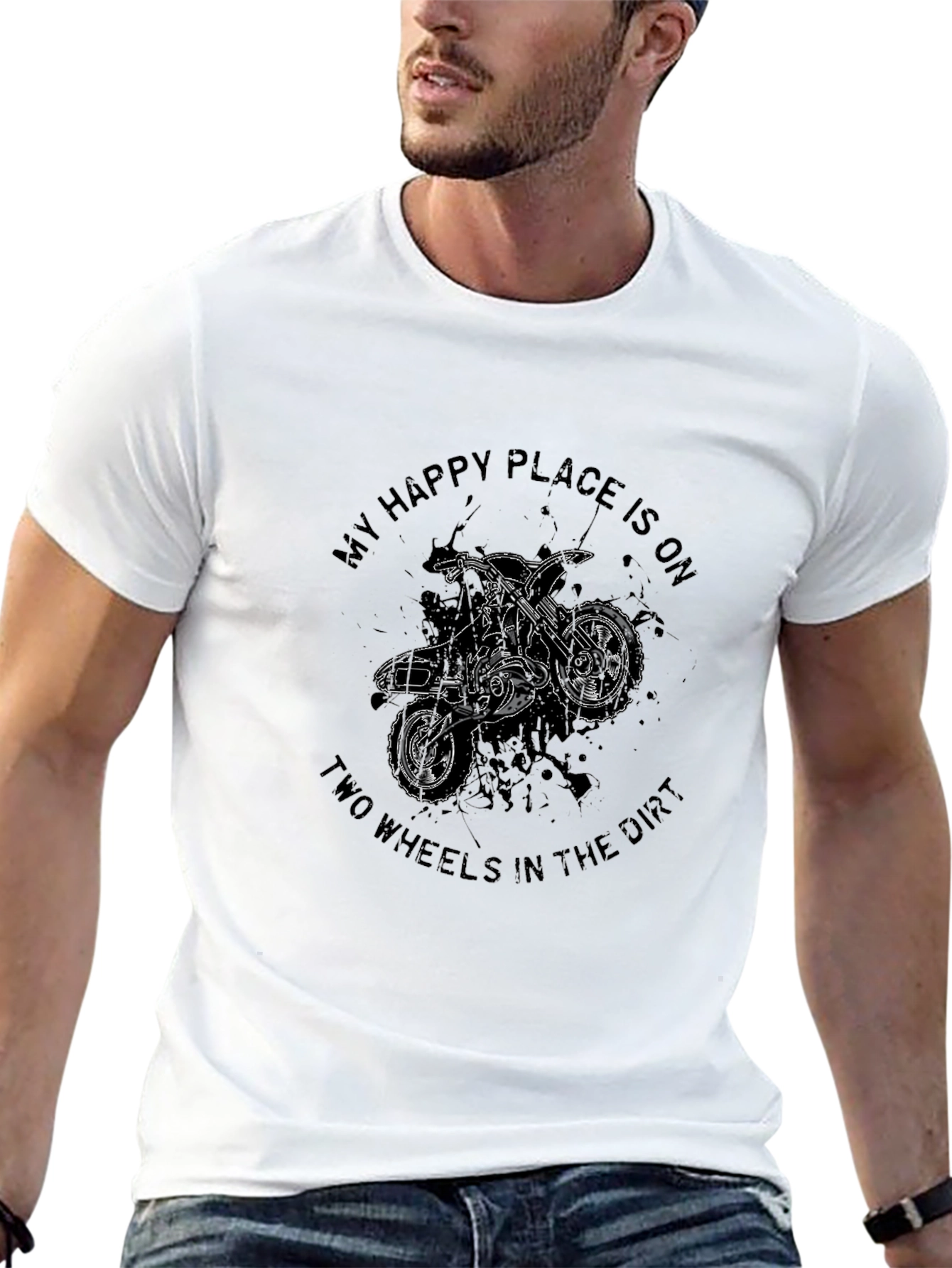 Motocross Dirt Bike Rider Graphic T-Shirt