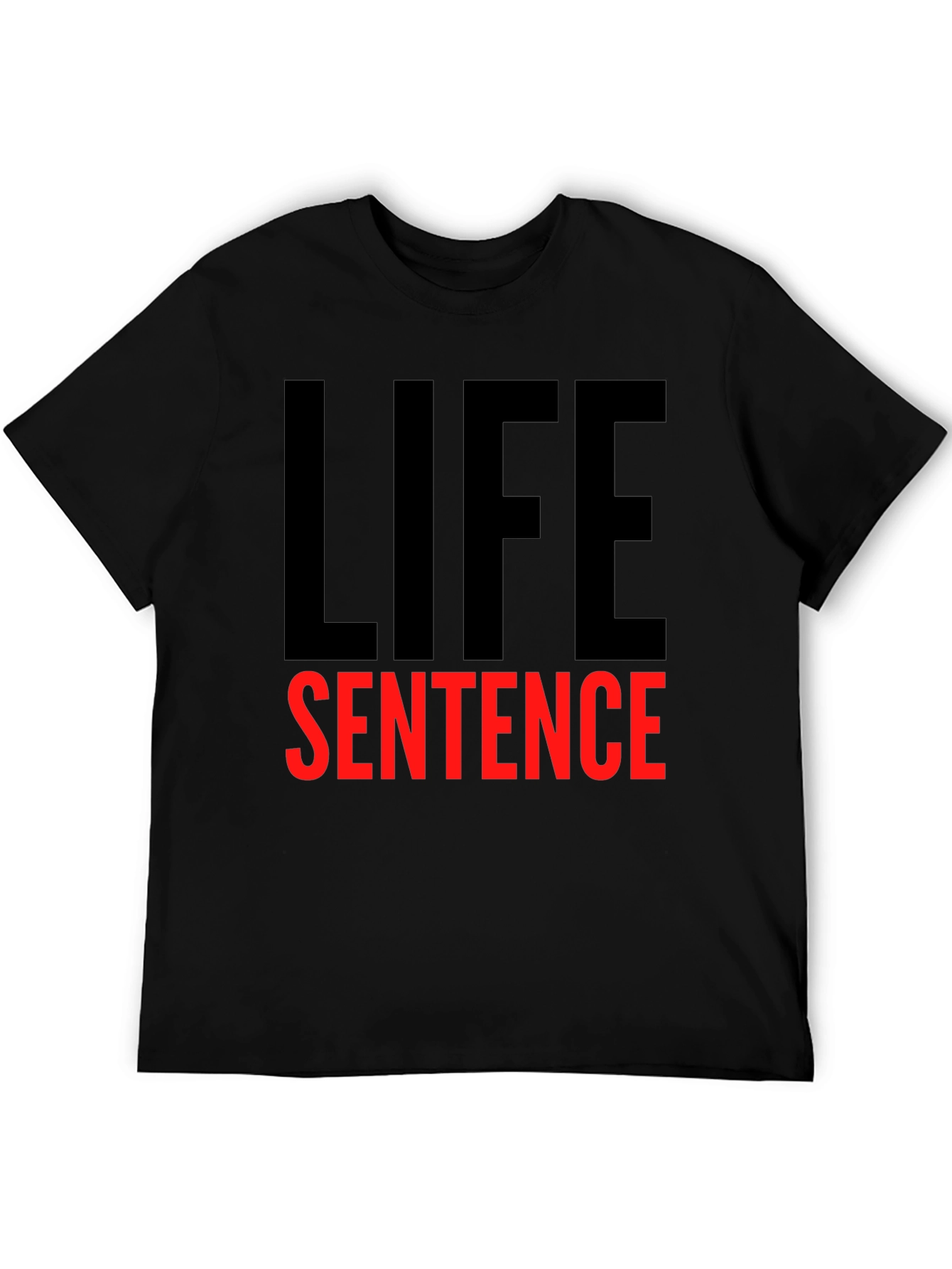 Life Sentence Graphic Tee - Black Crewneck