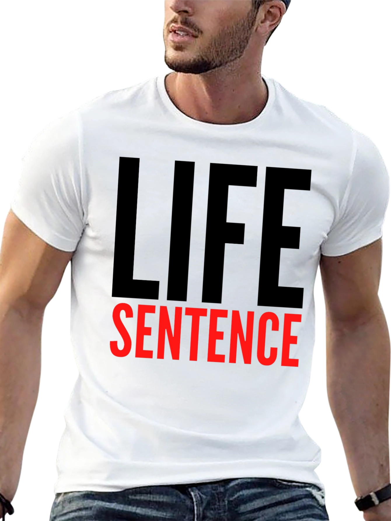 Life Sentence Graphic Tee - Black Crewneck