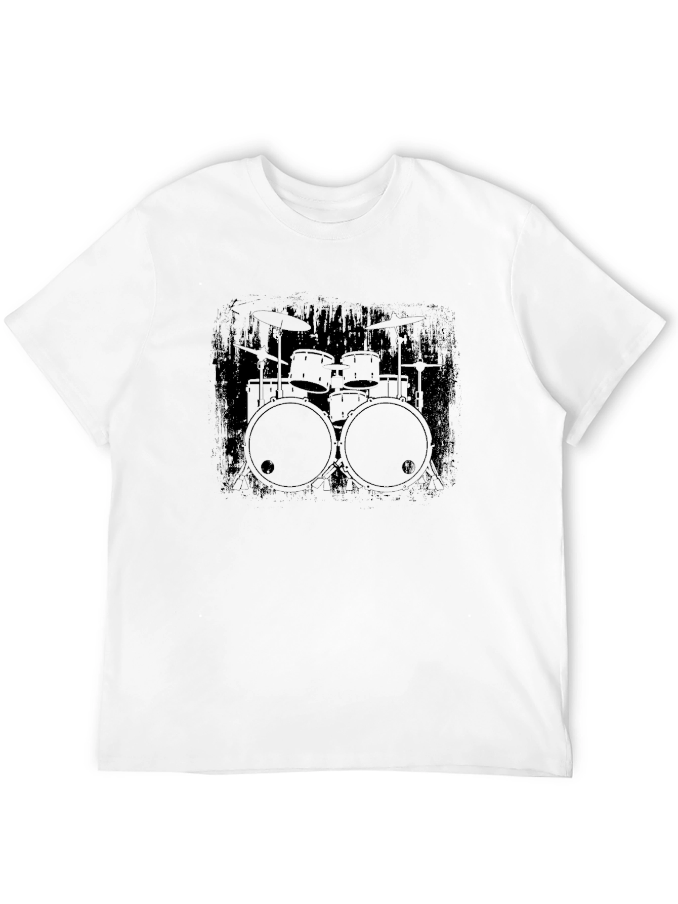 Drum Kit Graphic Black T-Shirt