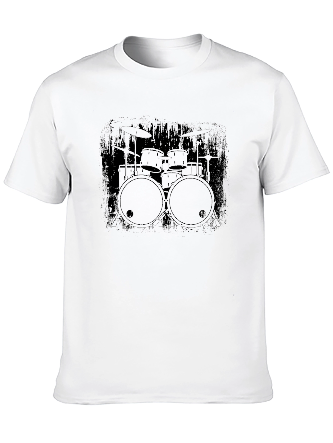 Drum Kit Graphic Black T-Shirt