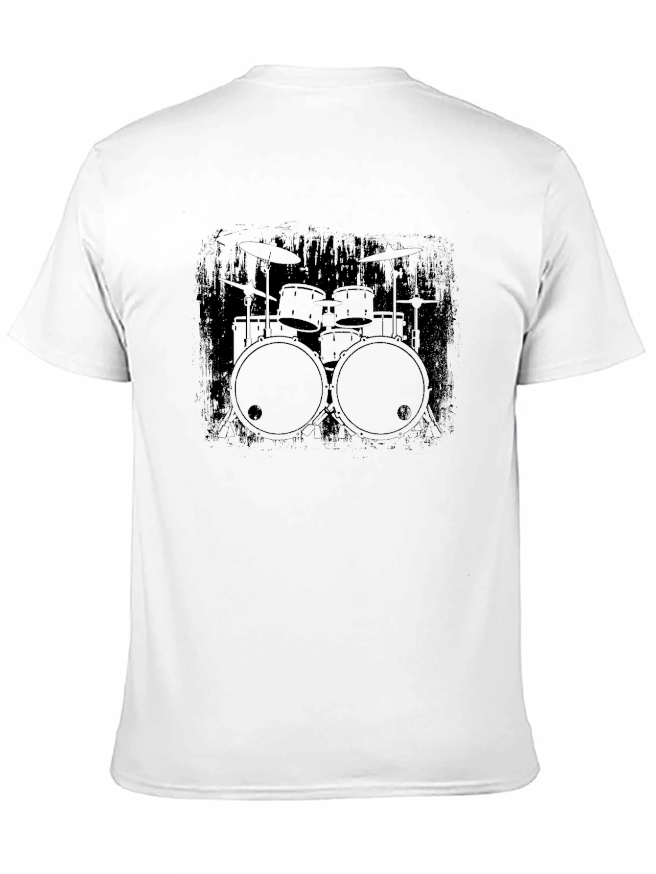 Drum Kit Graphic Black T-Shirt