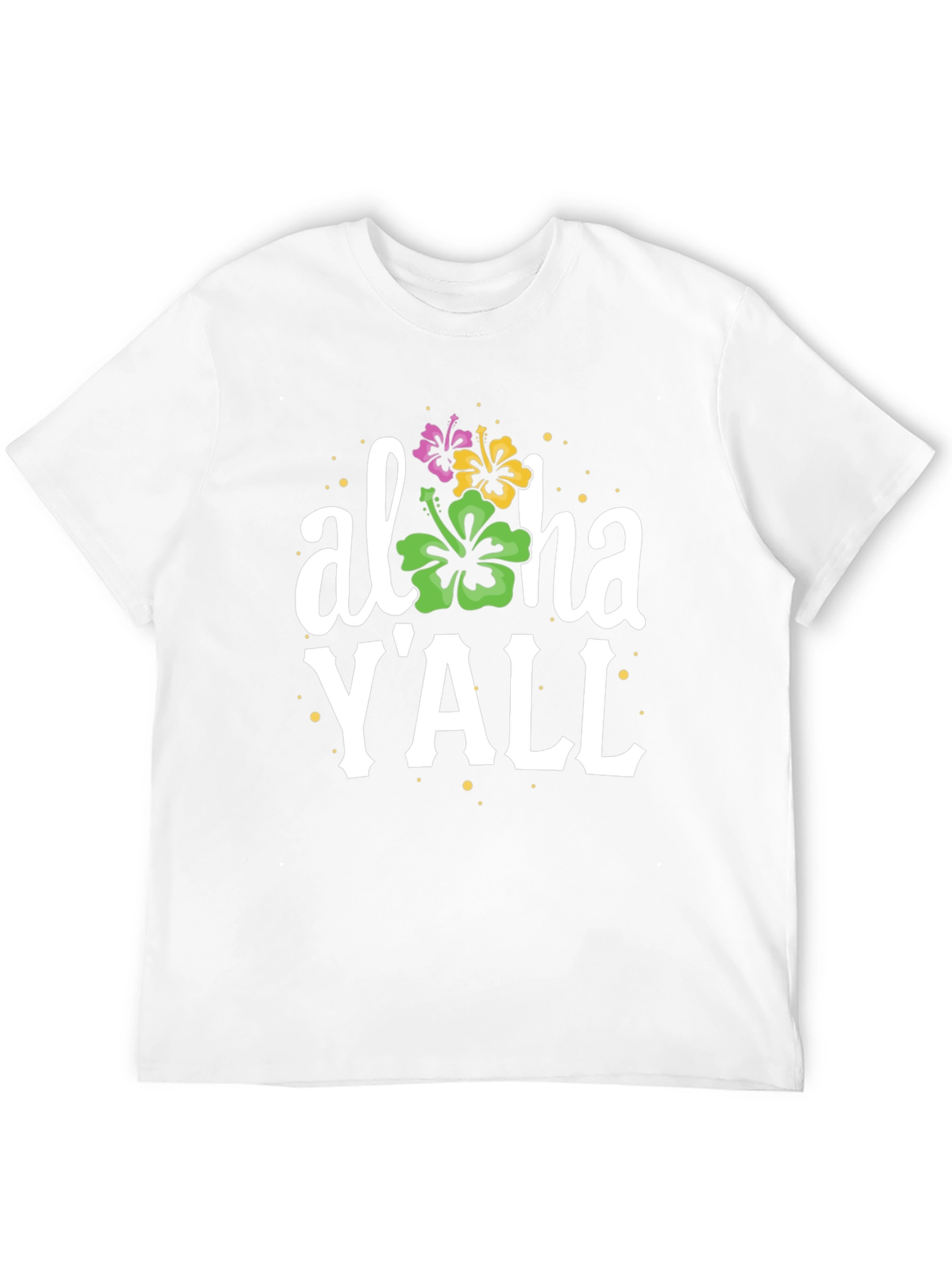Aloha YAll T-Shirt - Black Casual Tee
