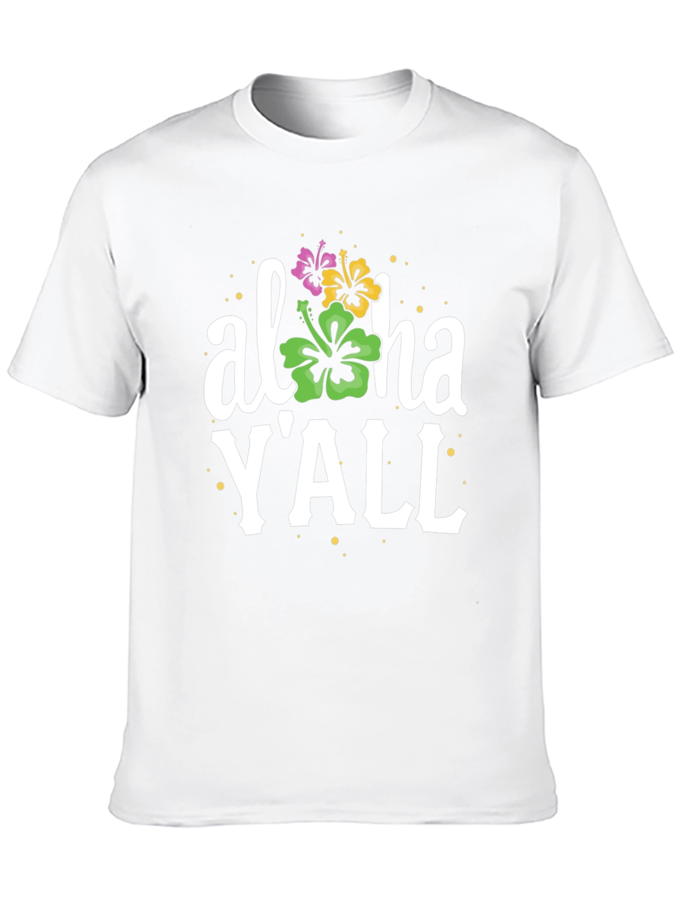 Aloha YAll T-Shirt - Black Casual Tee