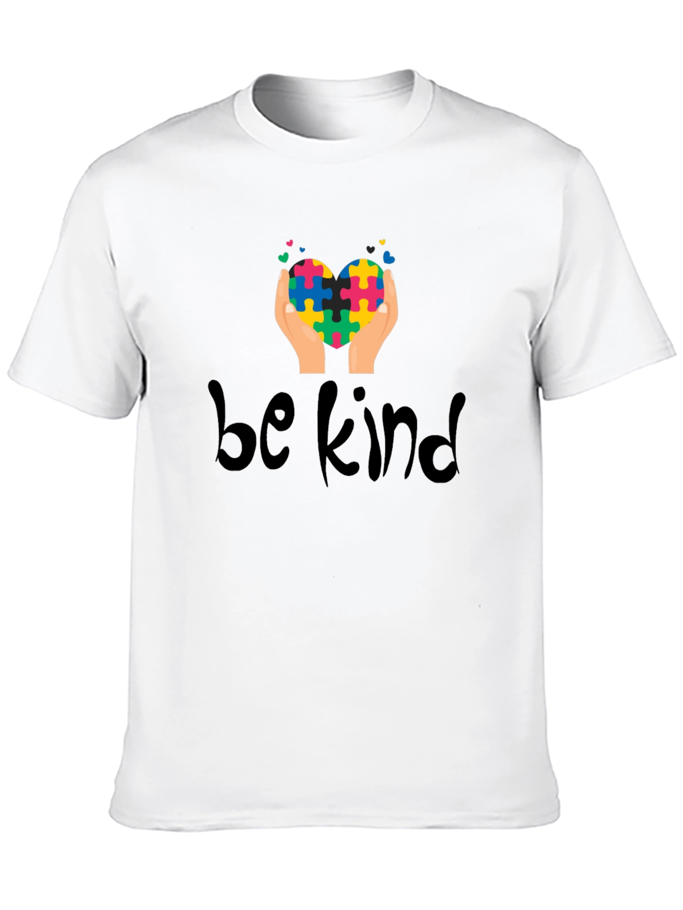 Be Kind Puzzle Heart Tee - Autism Awareness Shirt