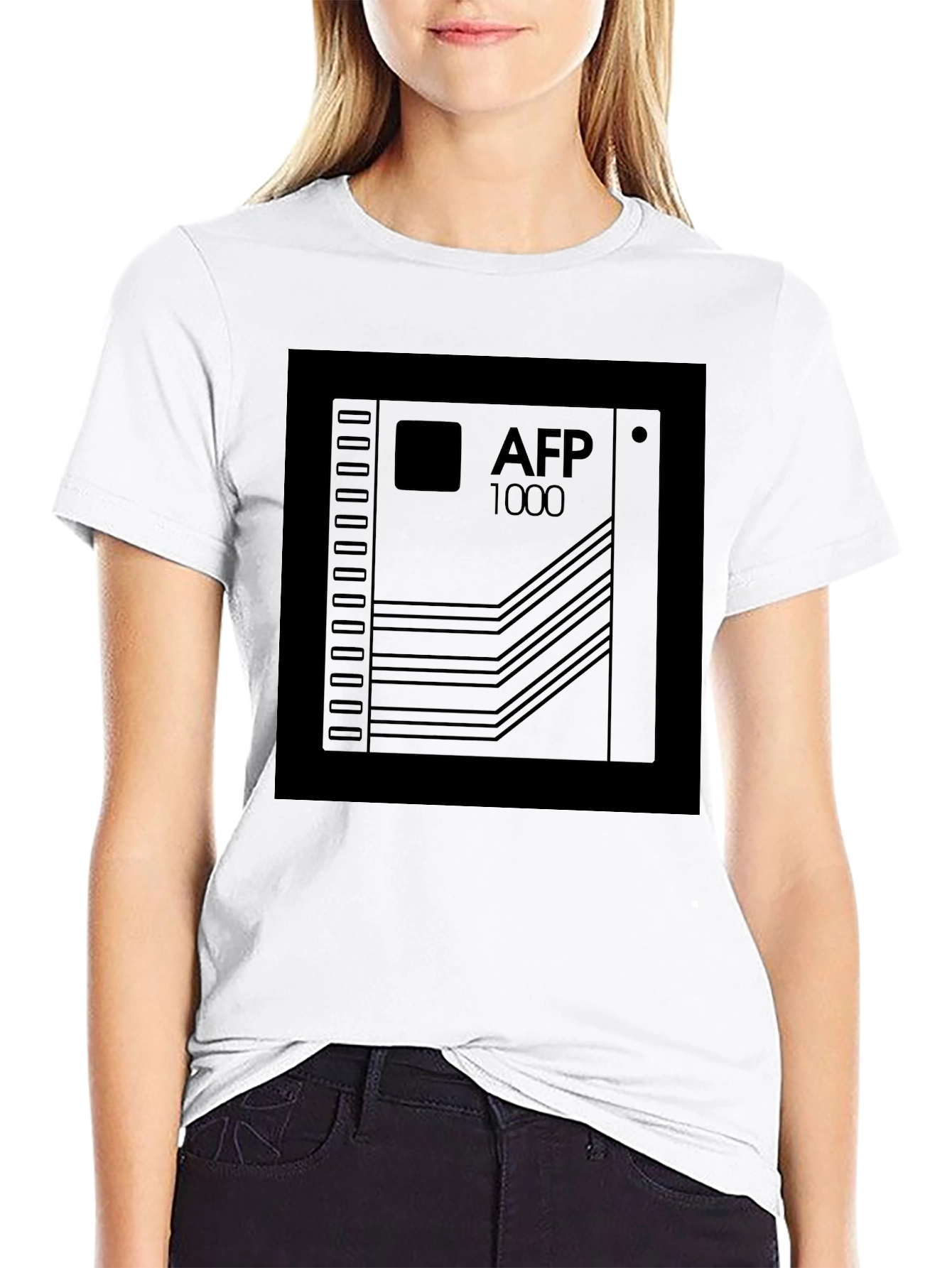 AFP 1000 Chip Design Black T-Shirt