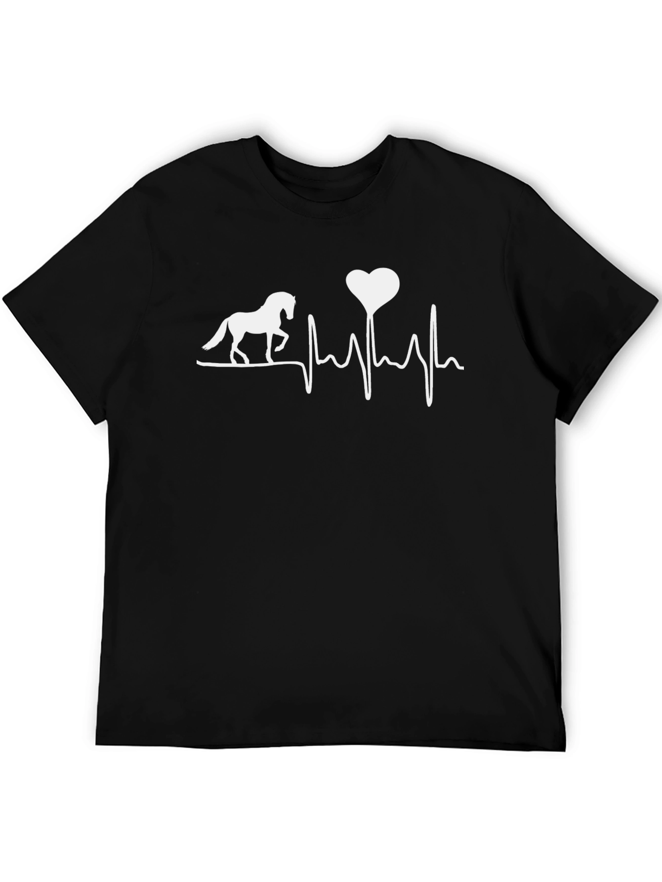 Horse Heartbeat T-Shirt - Equestrian Love Tee