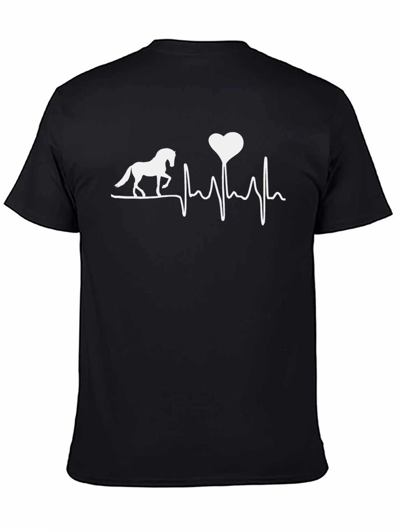 Horse Heartbeat T-Shirt - Equestrian Love Tee