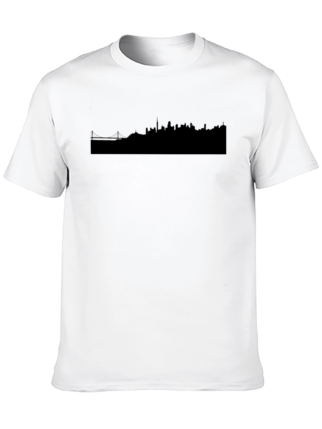 Cityscape Graphic Tee - Modern Black T-Shirt