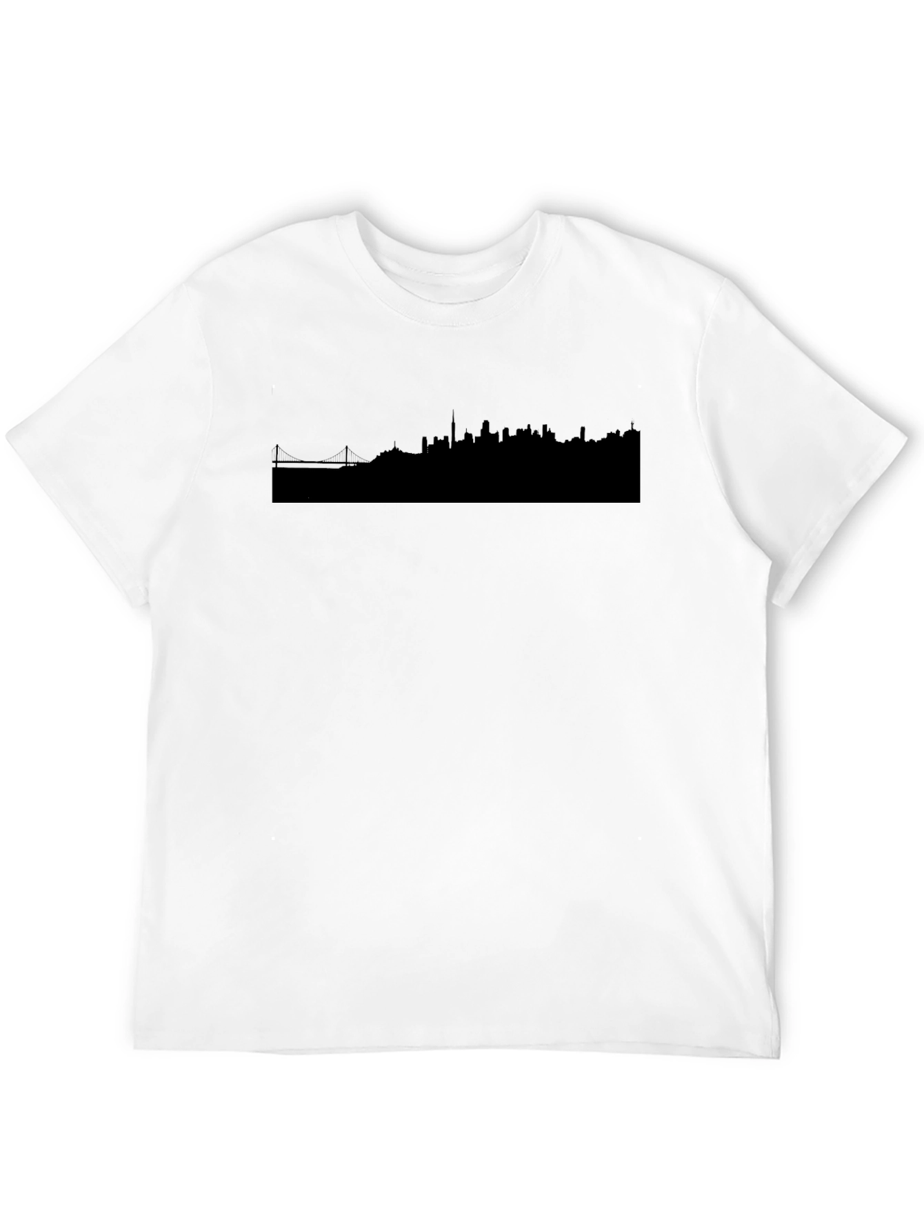 Cityscape Graphic Tee - Modern Black T-Shirt