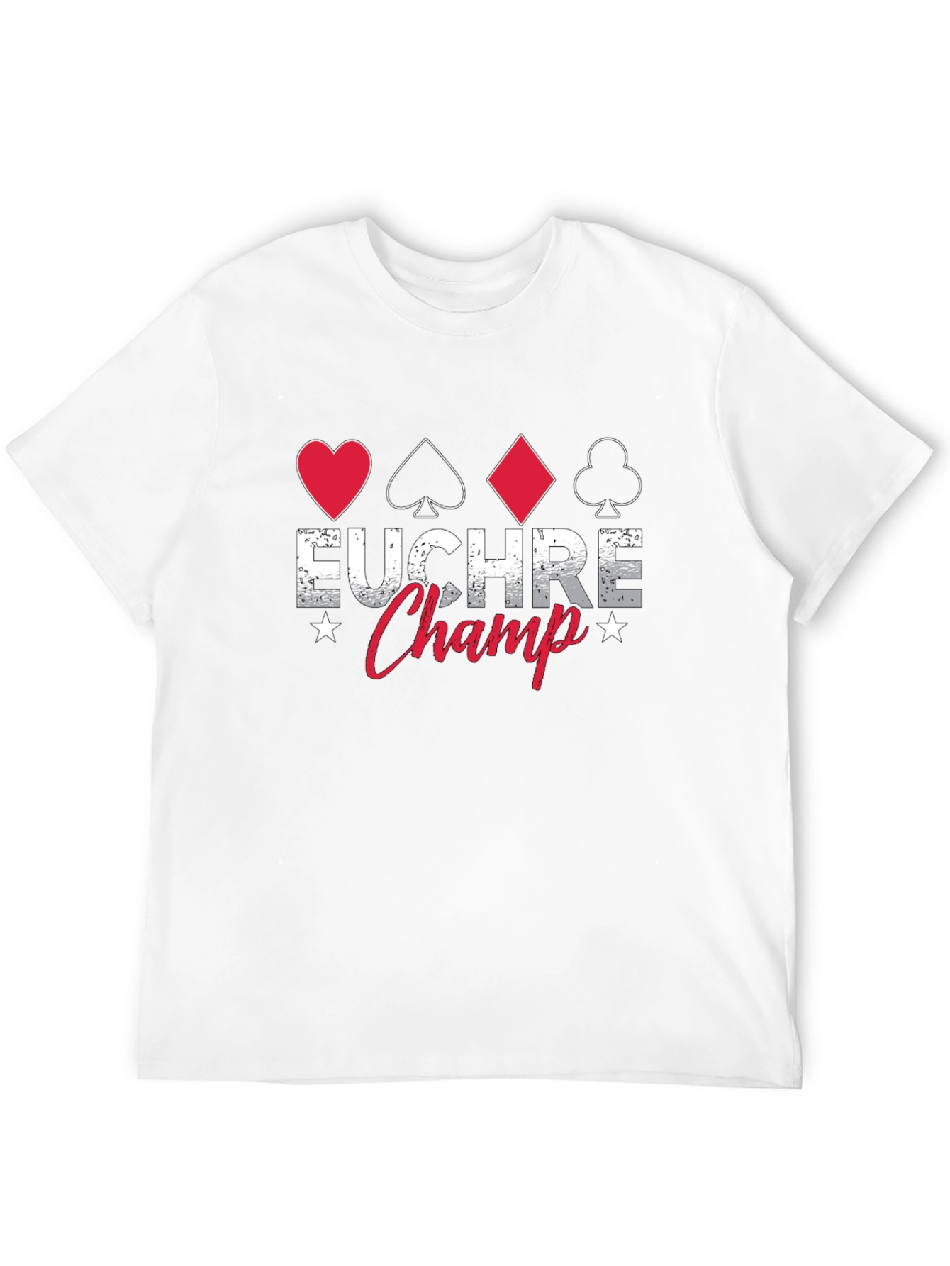 Euchre Champ Graphic T-Shirt - Card Game Winner