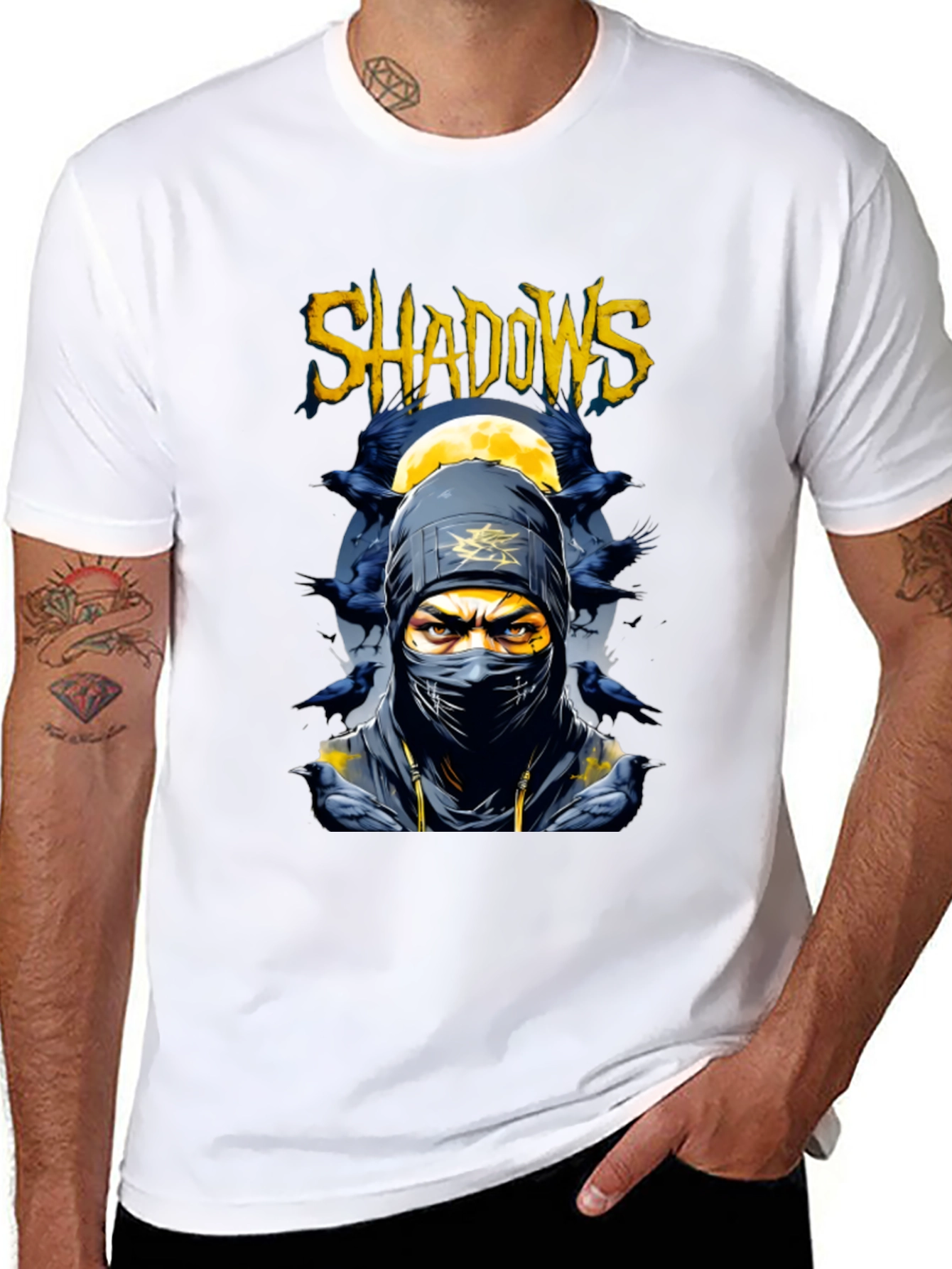Shadows Ninja Graphic Tee - Stealthy Style