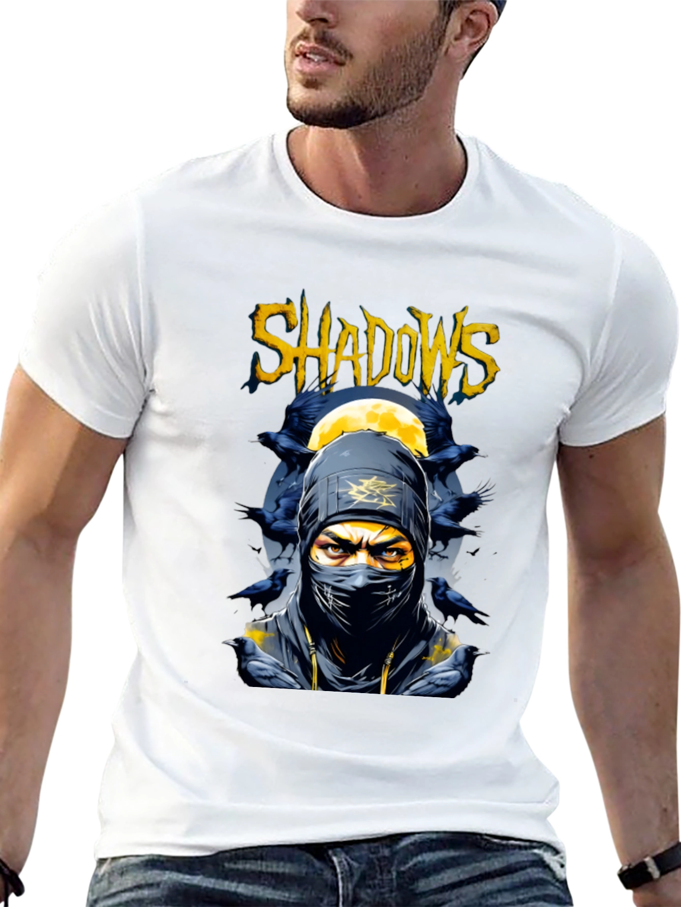 Shadows Ninja Graphic Tee - Stealthy Style