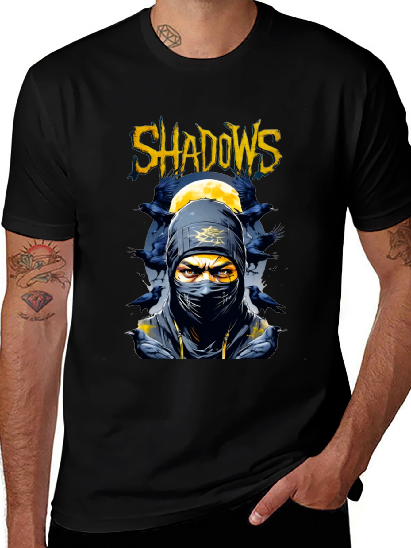 Shadows Ninja Graphic Tee - Stealthy Style
