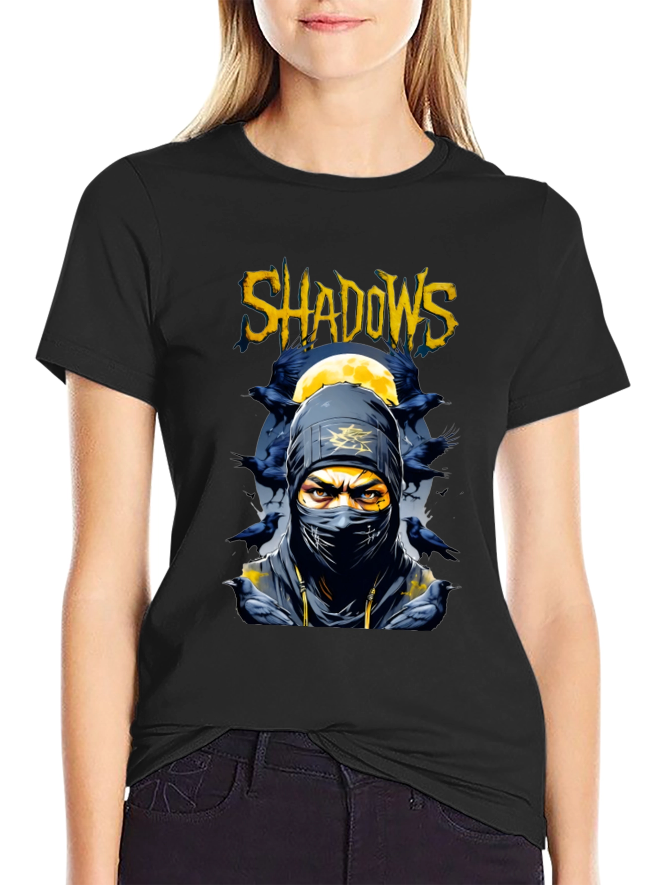 Shadows Ninja Graphic Tee - Stealthy Style