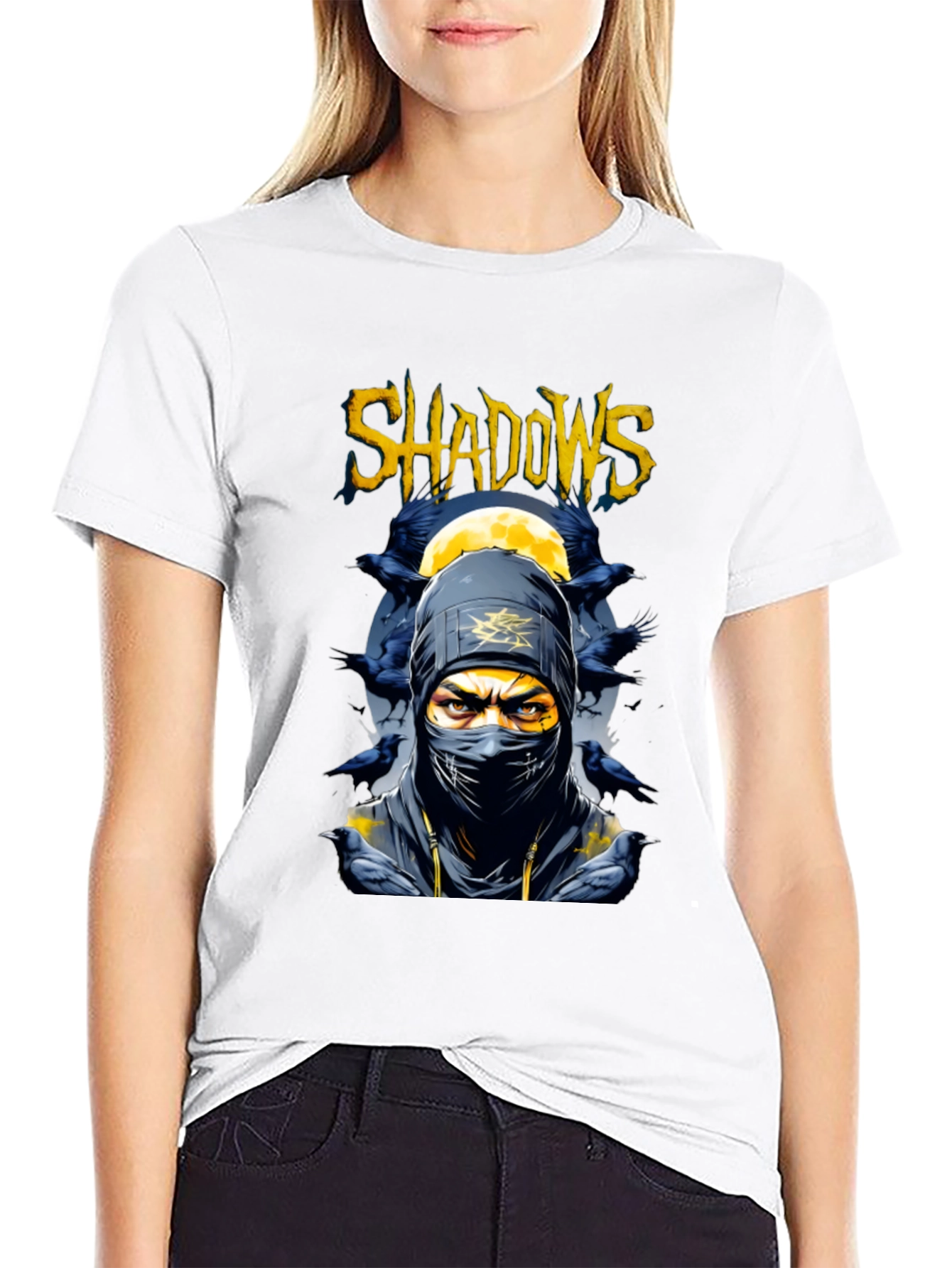 Shadows Ninja Graphic Tee - Stealthy Style
