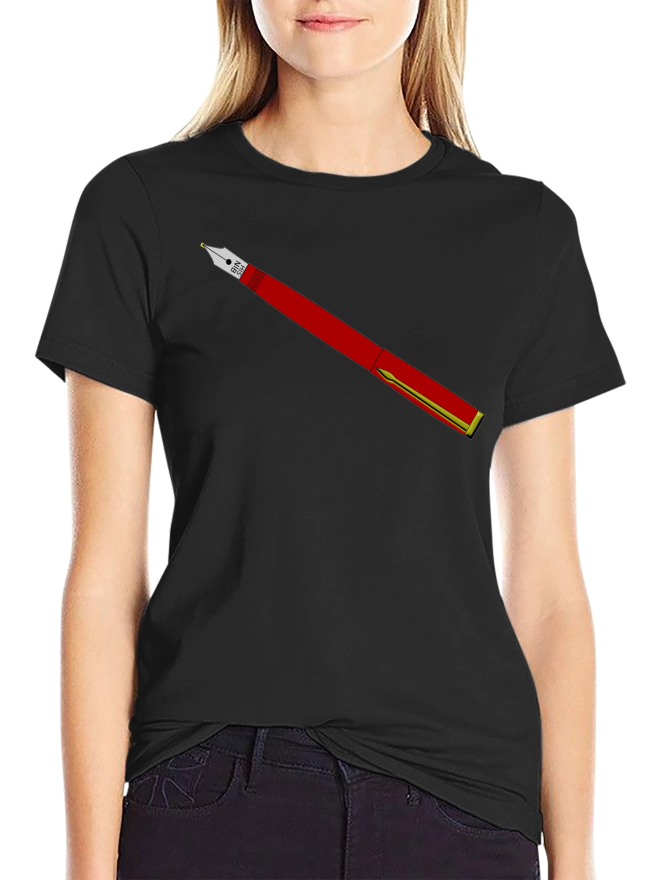 Fountain Pen Graphic Tee - Black T-Shirt