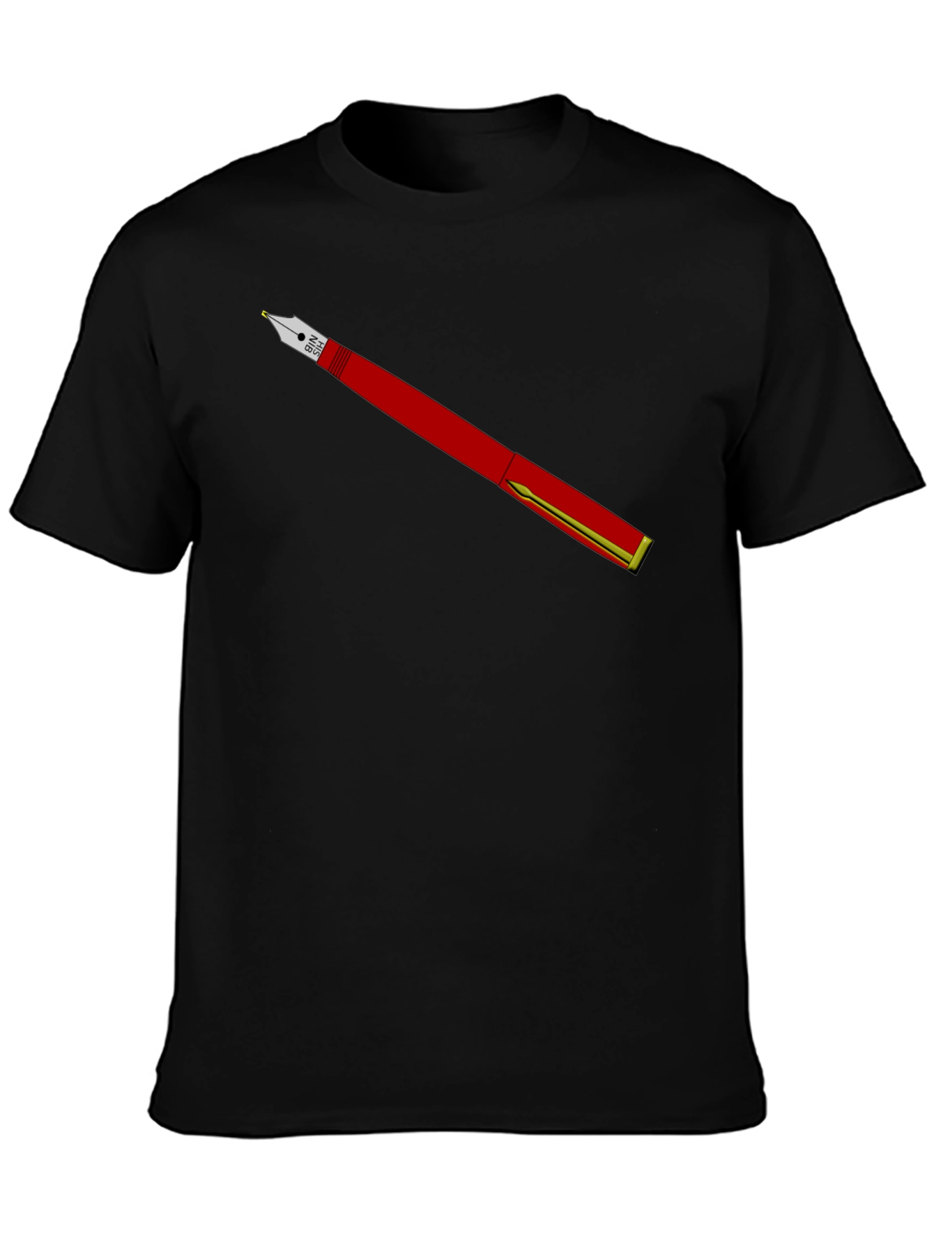 Fountain Pen Graphic Tee - Black T-Shirt