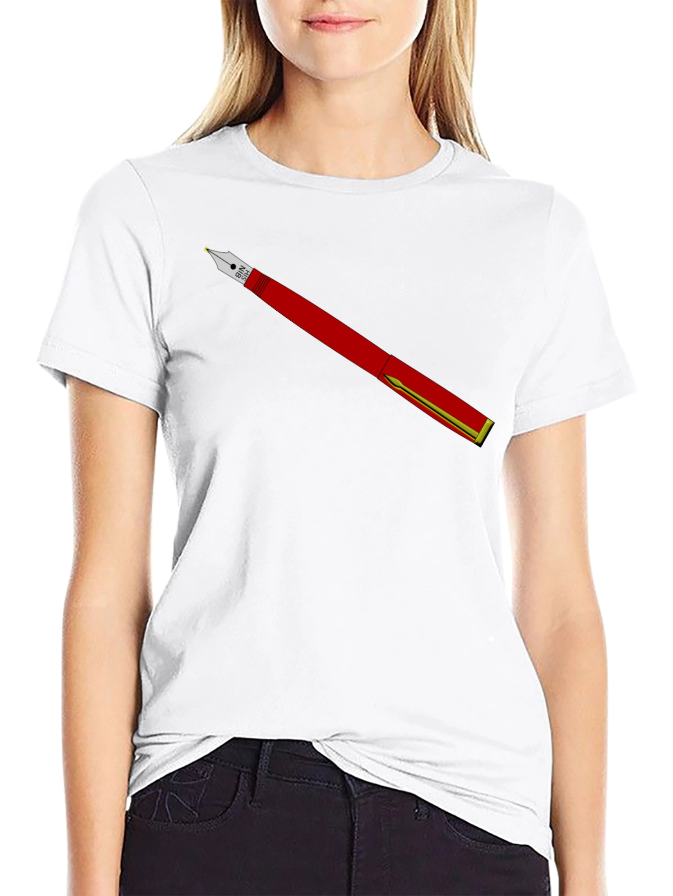 Fountain Pen Graphic Tee - Black T-Shirt