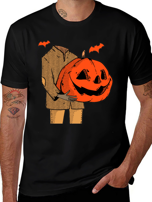 Pumpkin Head Halloween T-Shirt - Spooky Season