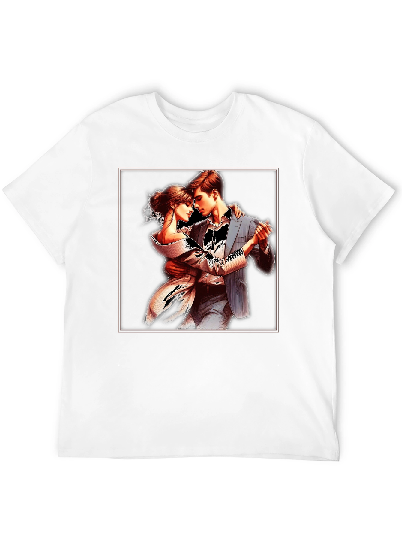 Elegant Tango Dance Graphic T-Shirt