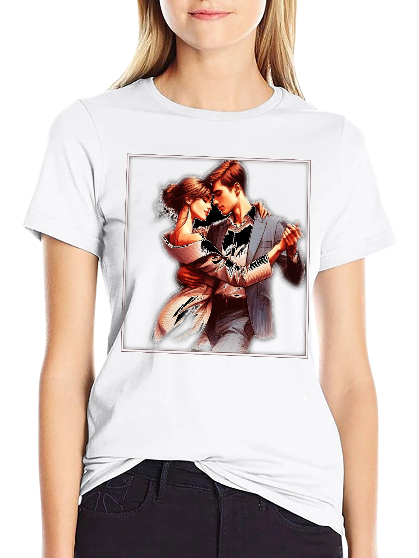 Elegant Tango Dance Graphic T-Shirt