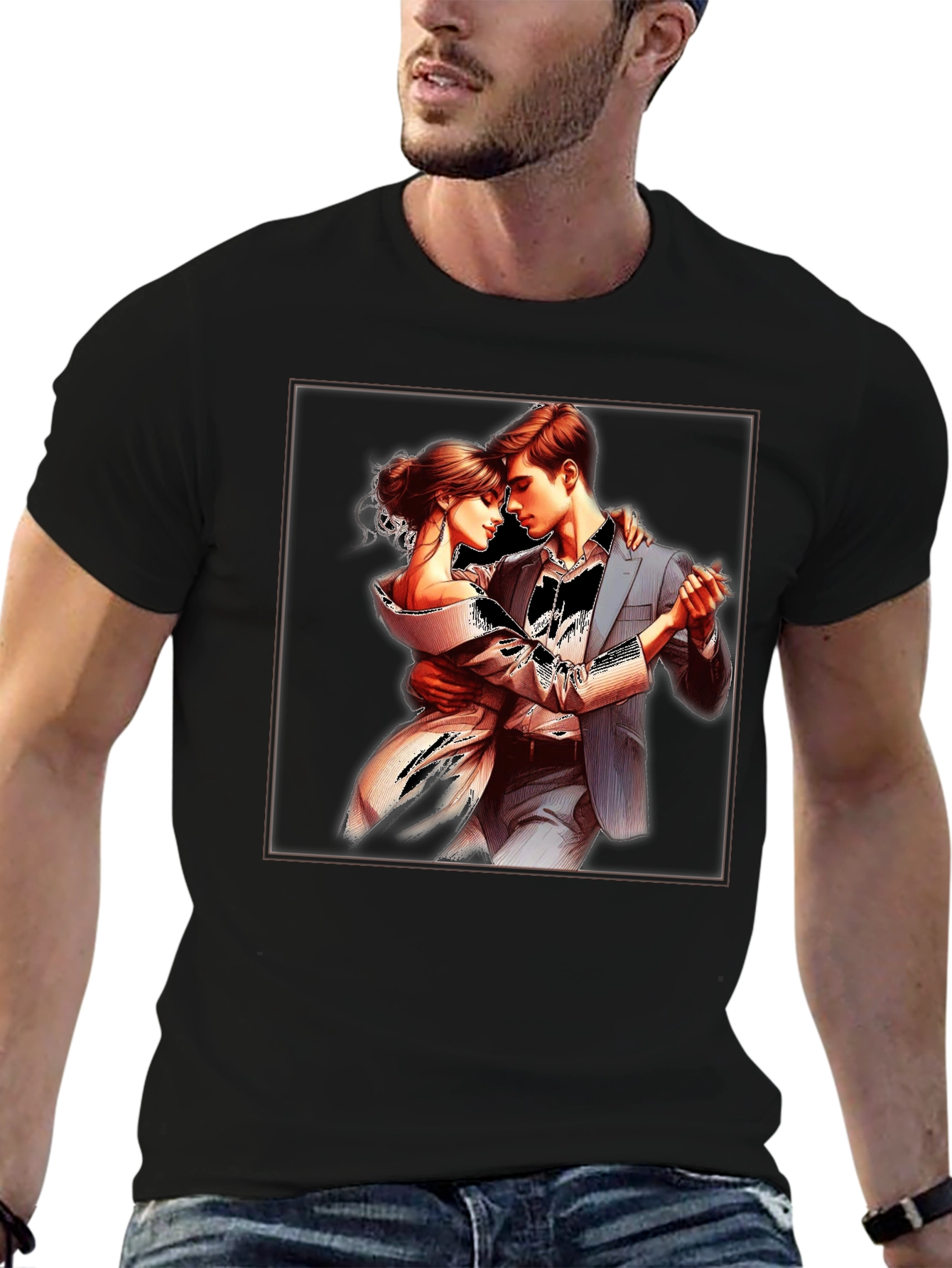 Elegant Tango Dance Graphic T-Shirt
