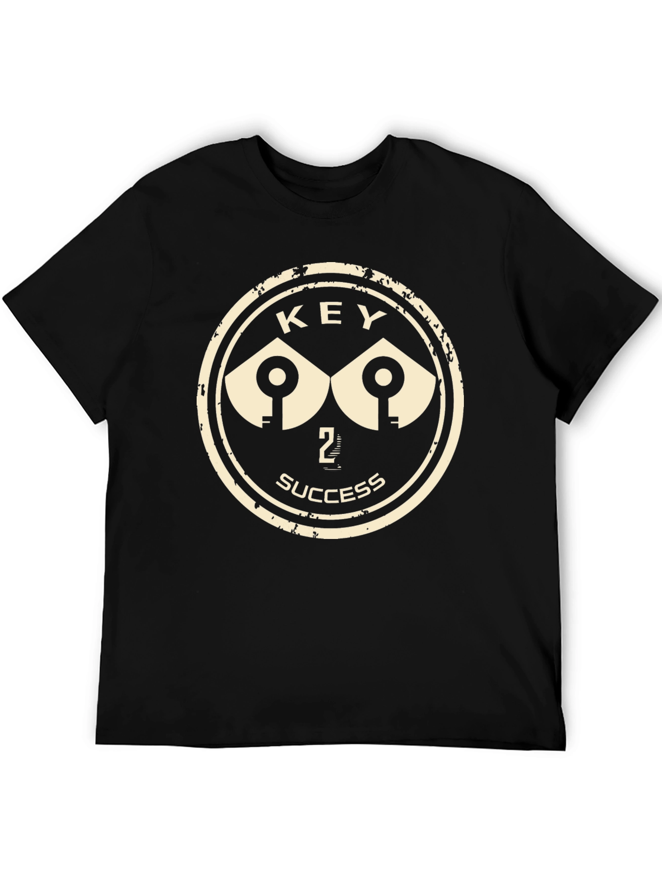 Key 2 Success Black Graphic Print T-Shirt