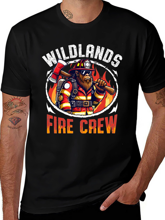 Wildlands Fire Crew Graphic Tee - Black Cotton T-Shirt