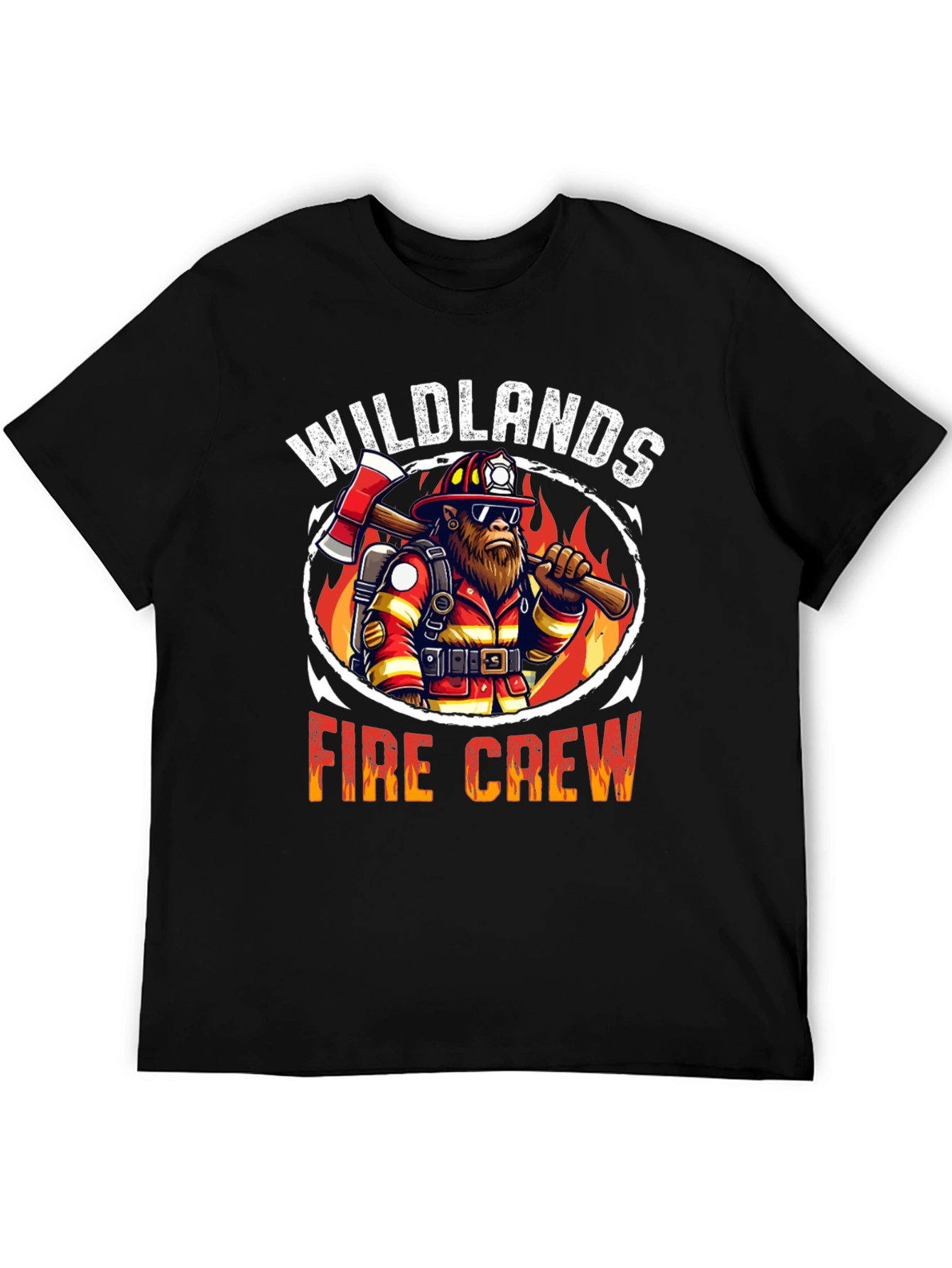 Wildlands Fire Crew Graphic Tee - Black Cotton T-Shirt