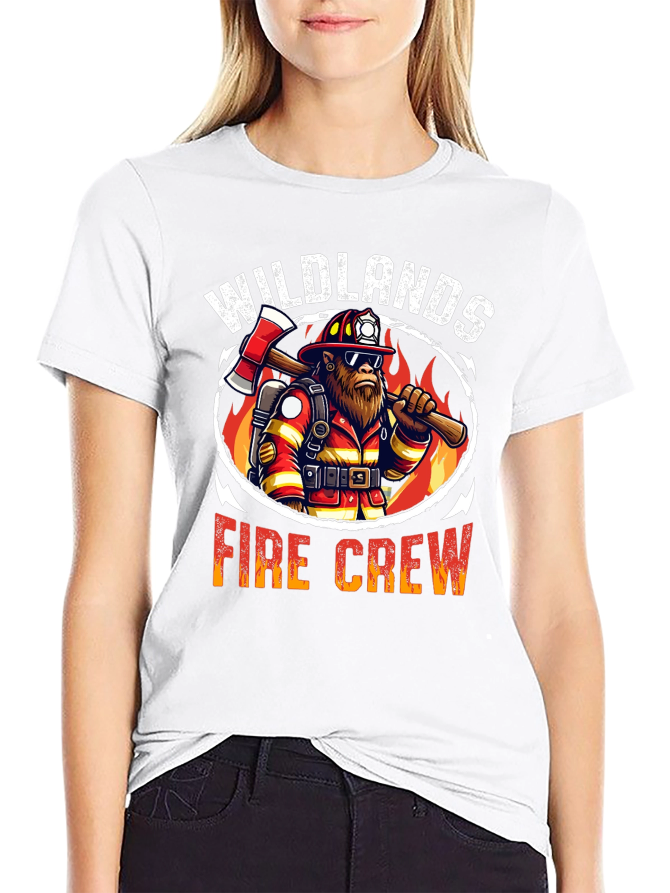 Wildlands Fire Crew Graphic Tee - Black Cotton T-Shirt