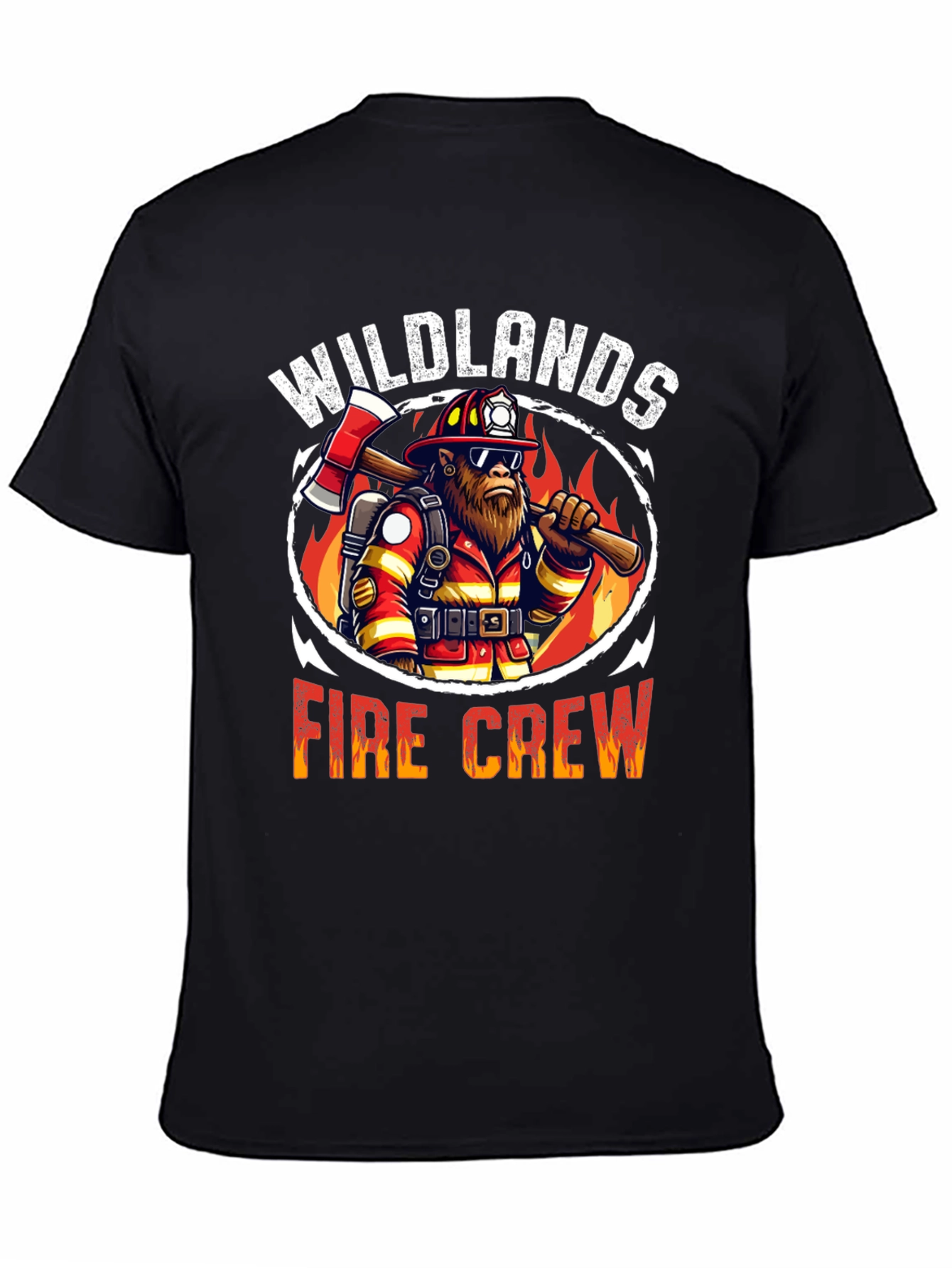Wildlands Fire Crew Graphic Tee - Black Cotton T-Shirt