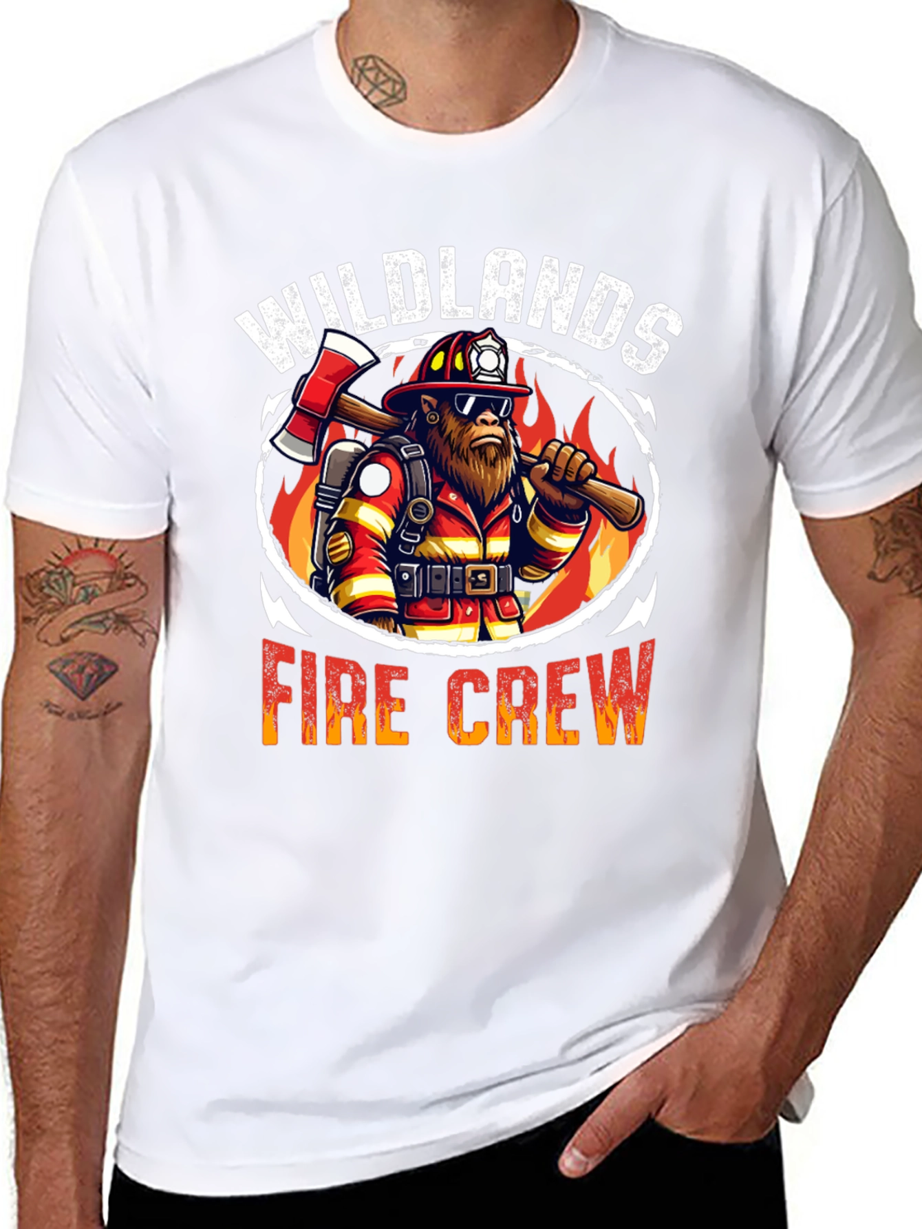 Wildlands Fire Crew Graphic Tee - Black Cotton T-Shirt