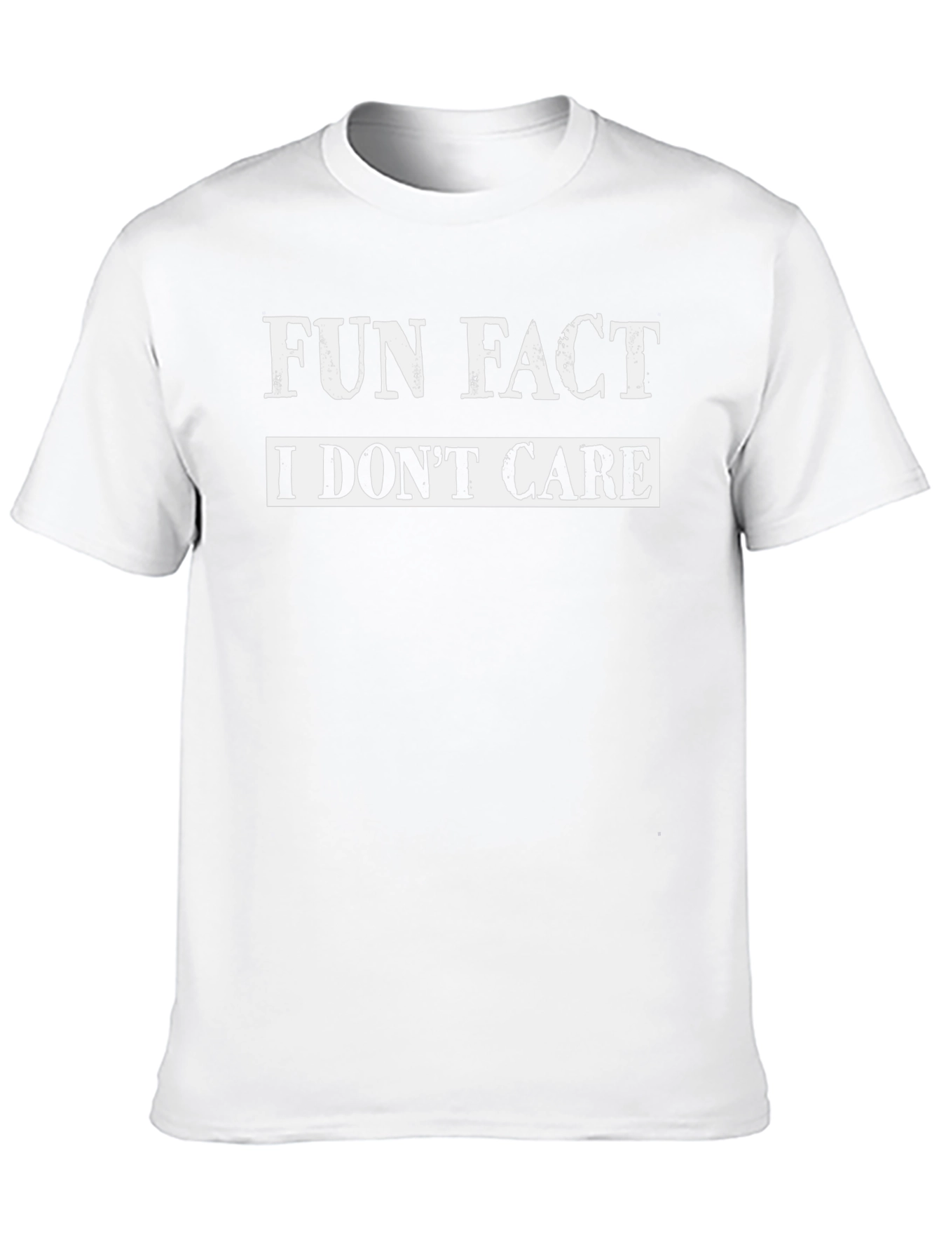 Funny Sarcastic T-Shirt - Fun Fact I Dont Care