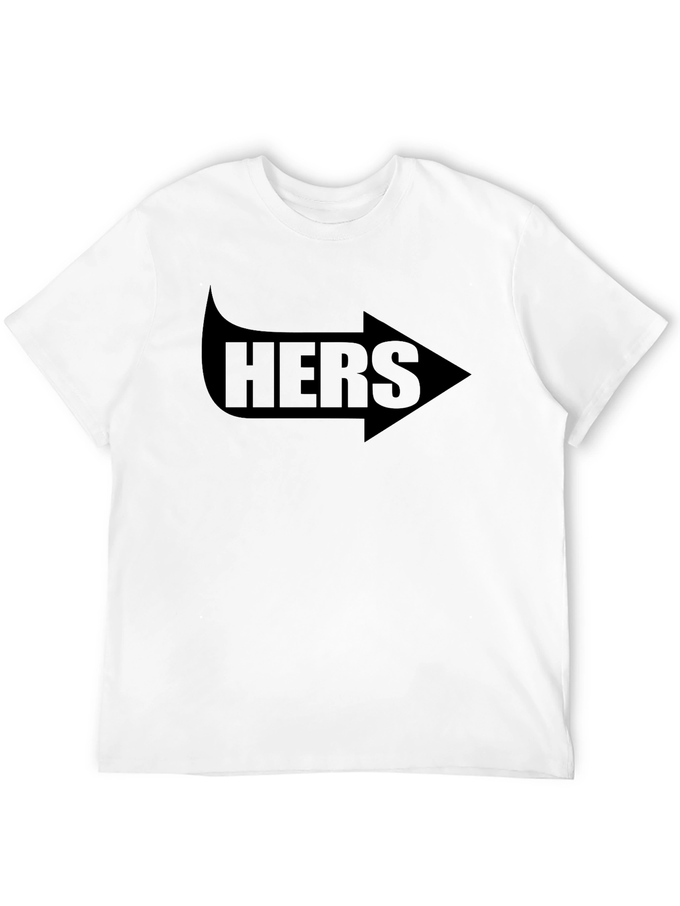Hers Arrow Graphic Tee - Couples Matching Shirt