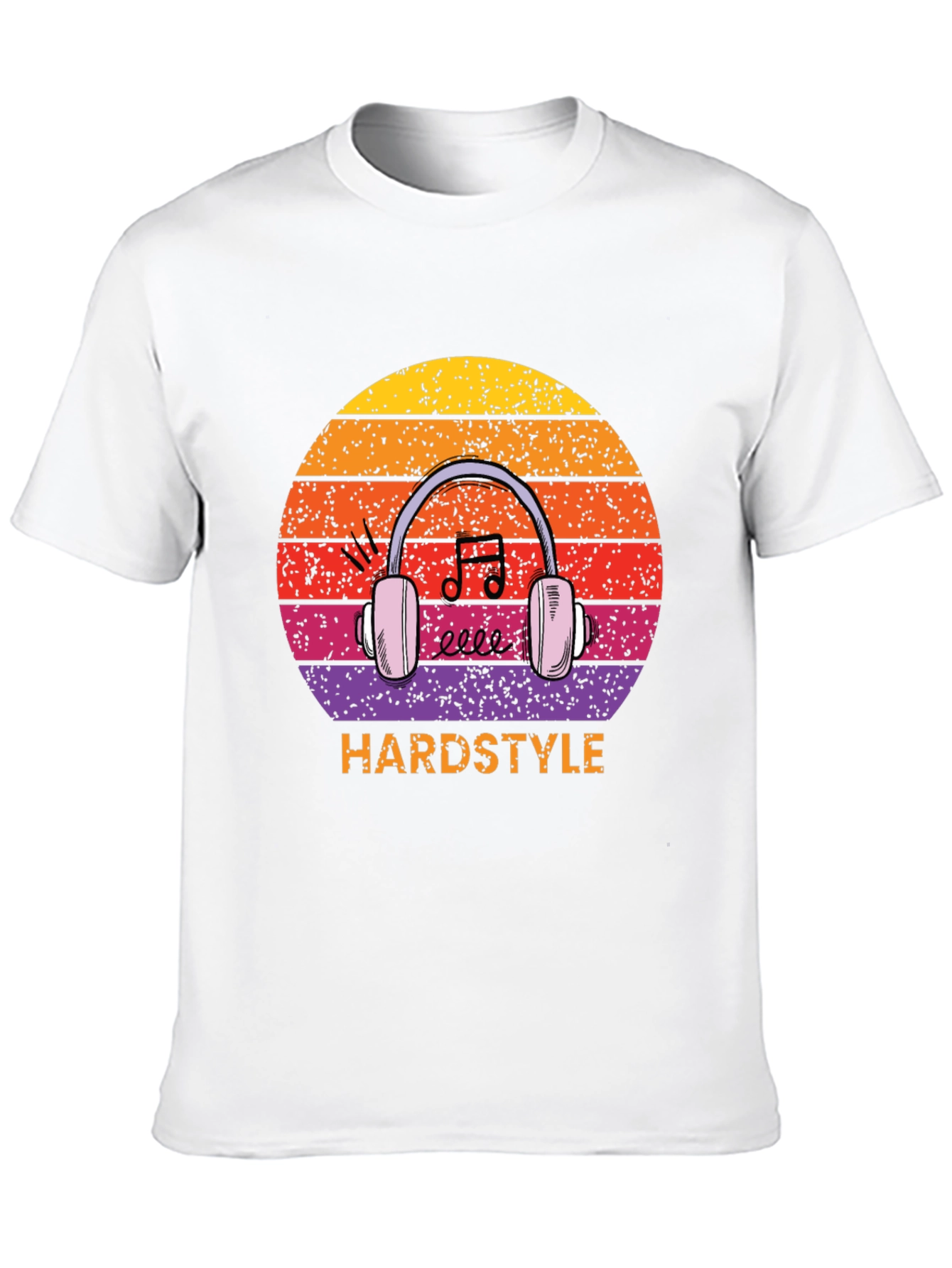 Hardstyle Music Headphones Graphic T-Shirt