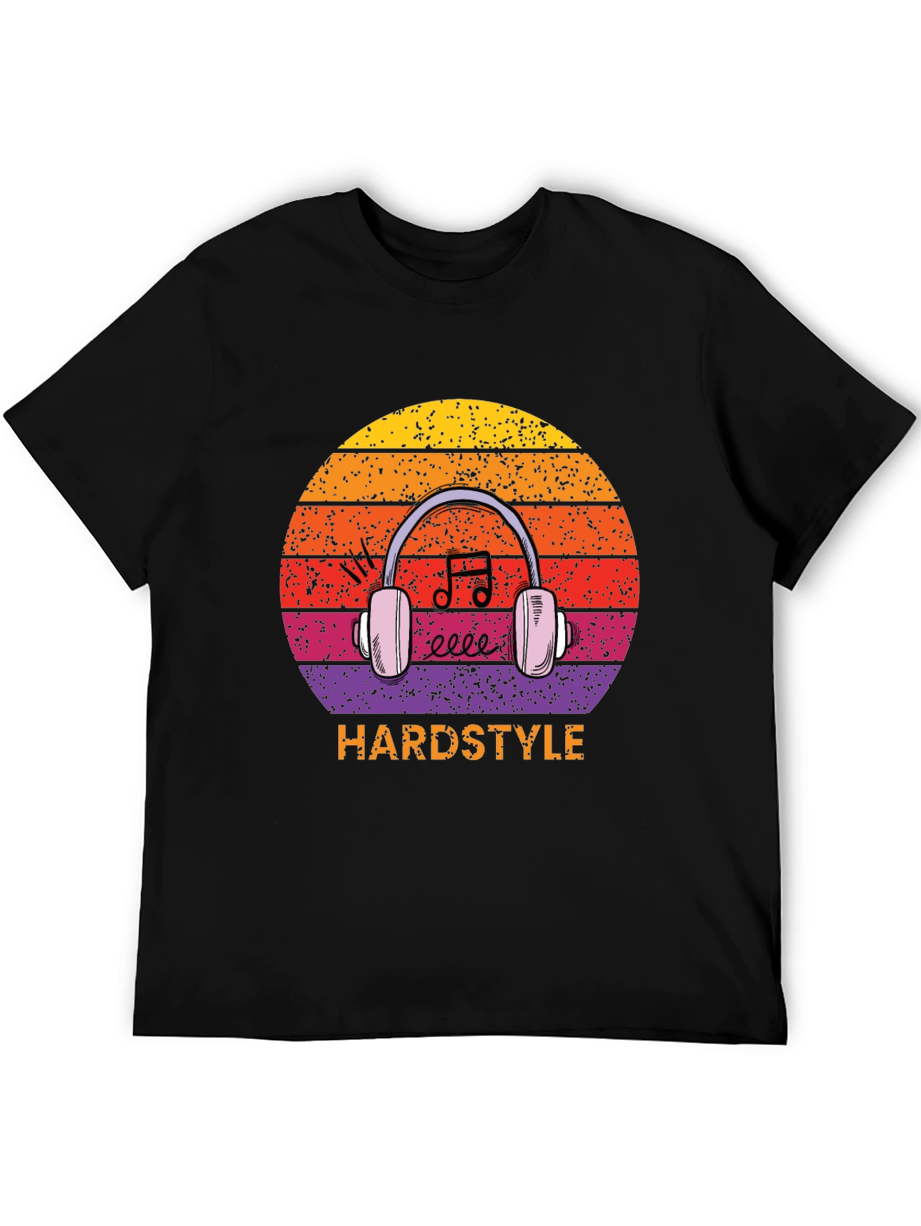 Hardstyle Music Headphones Graphic T-Shirt